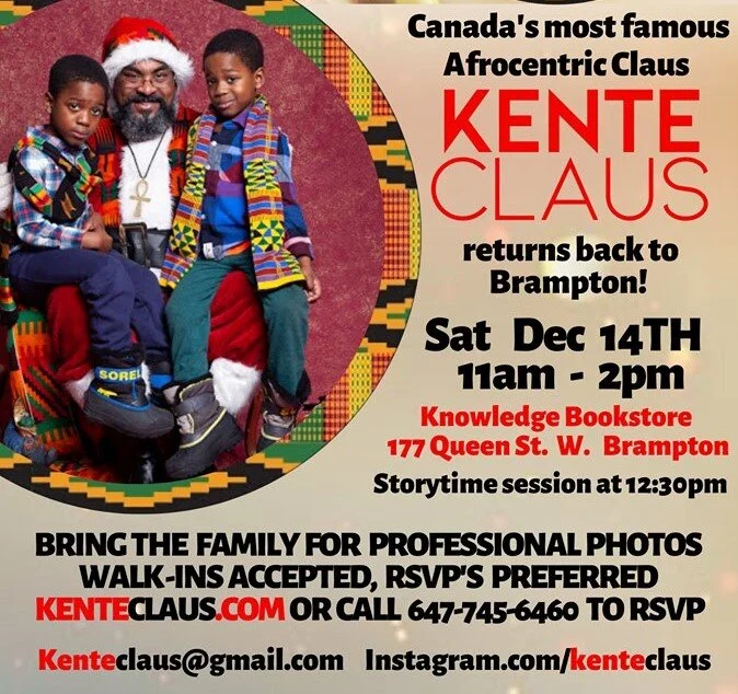 Encore! Kente Claus Revisits Brampton December 14th!