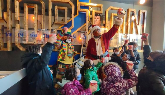 Kente Claus is Bringing Some Holiday Cheer to Canalside Today