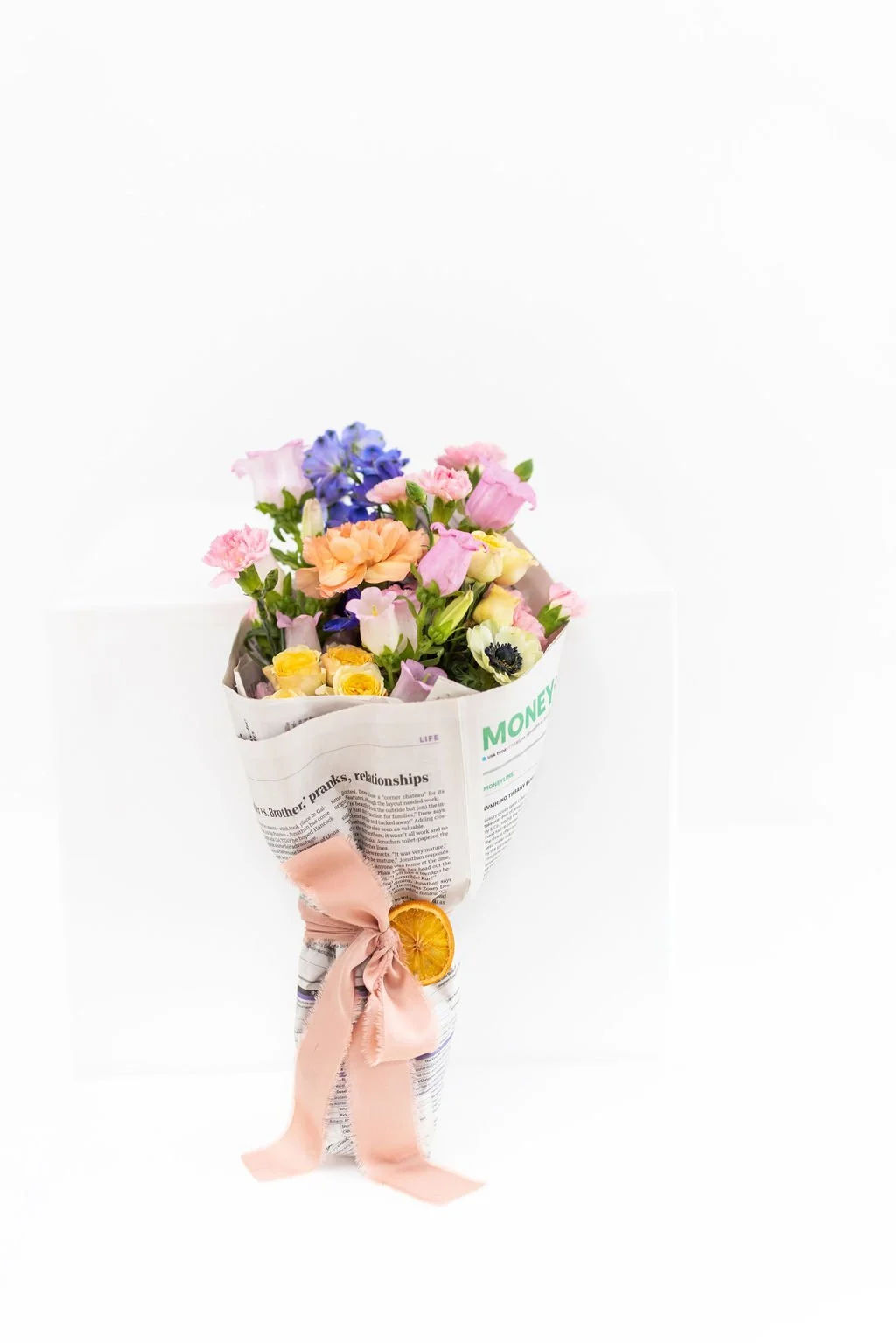 Newspaper Wrapped Valentine's Day Bouquet (Pickup Only 2/13 or 2/14)