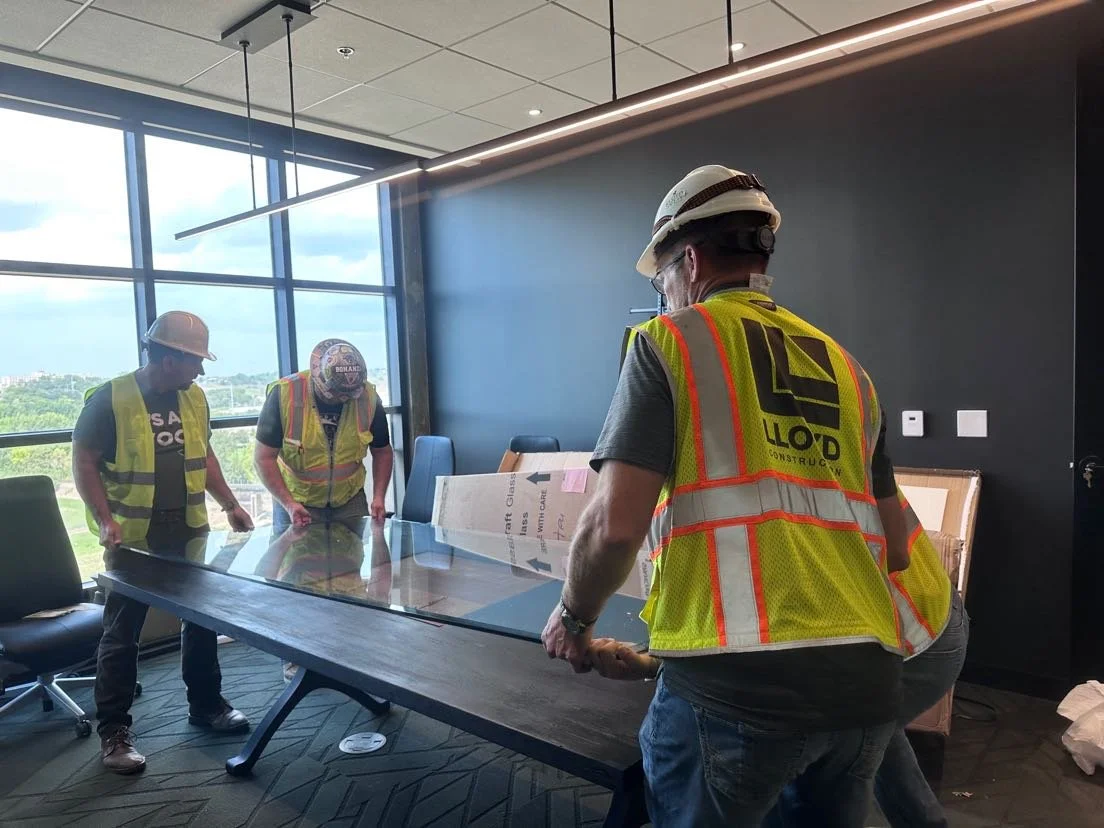 Sho Sugi Ban table made for an architectural firm to hold their first design book and become their boardroom table