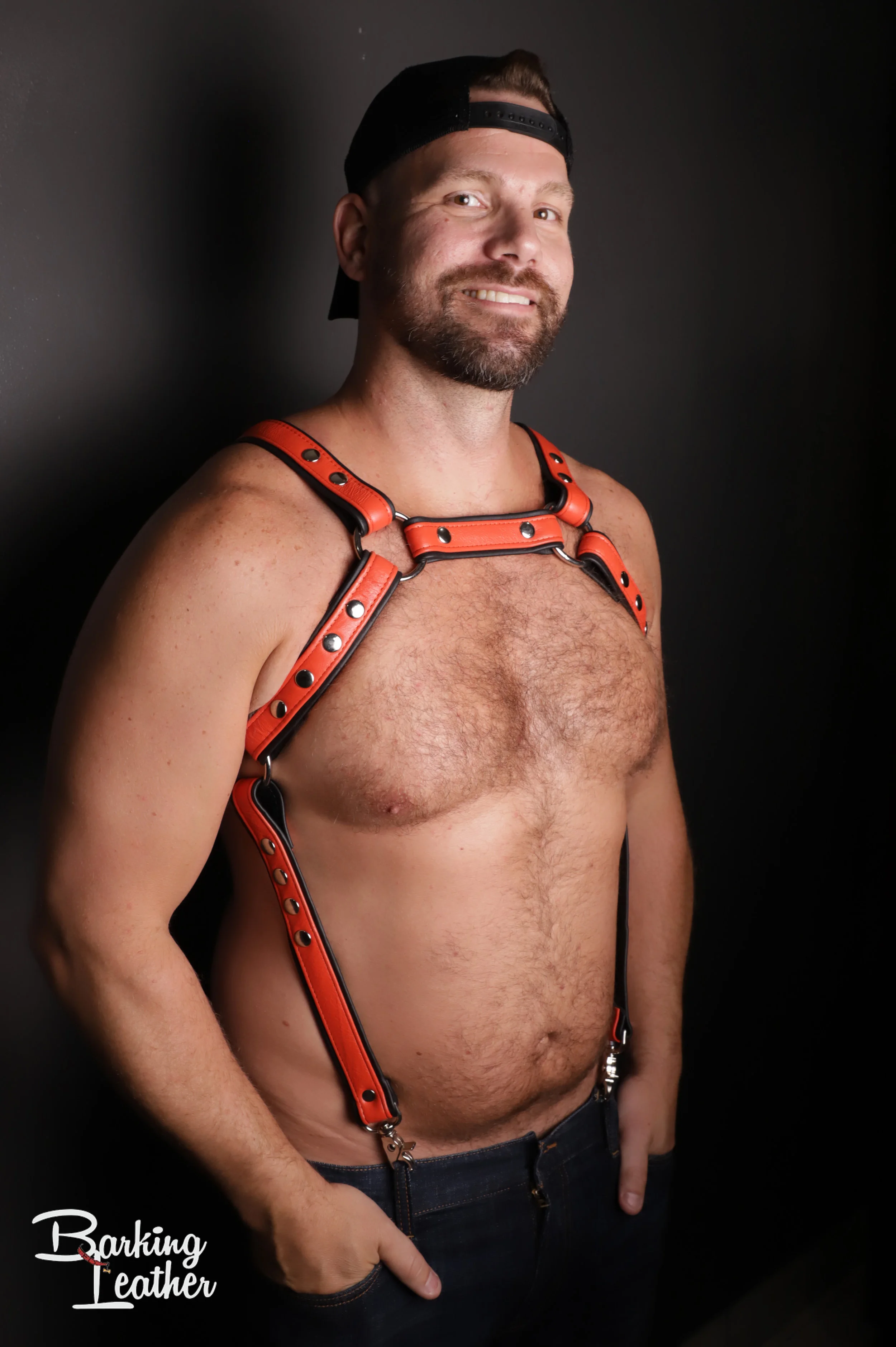 Orange on Black - Archer Harness