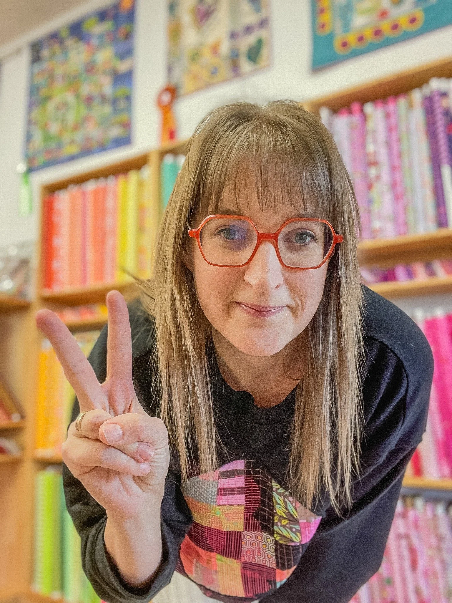 There are a few new faces around so I thought I'd introduce myself! I'm Kathleen, and I like to make quilts. 

Surprise! 

You can usually find me over at @quiltingfromtheheart, my family's quilt shop. I work every day with my dad, my husband, and of