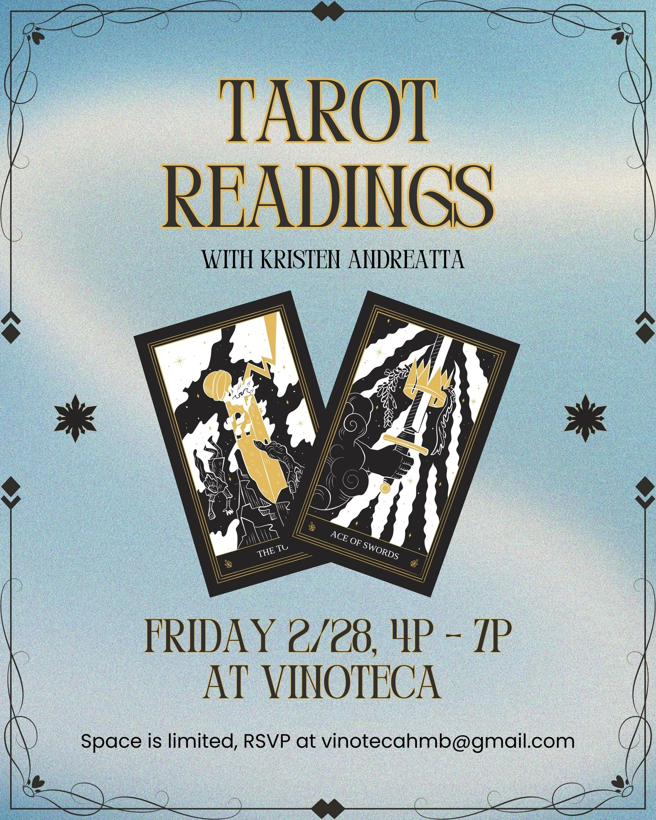 Join Us for a Mystical Night of Tarot Reading &amp; Wine! ✨🍷