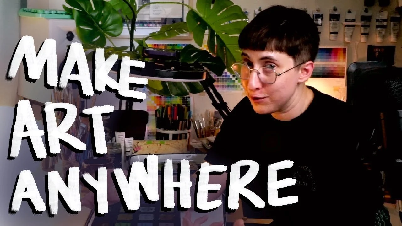 how i use Procreate to make art from anywhere