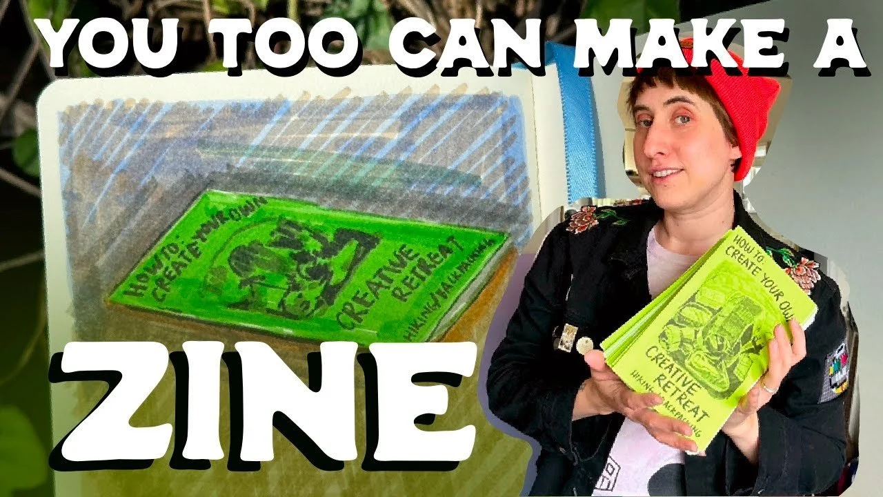 how I turned my sketchbook pages into zines