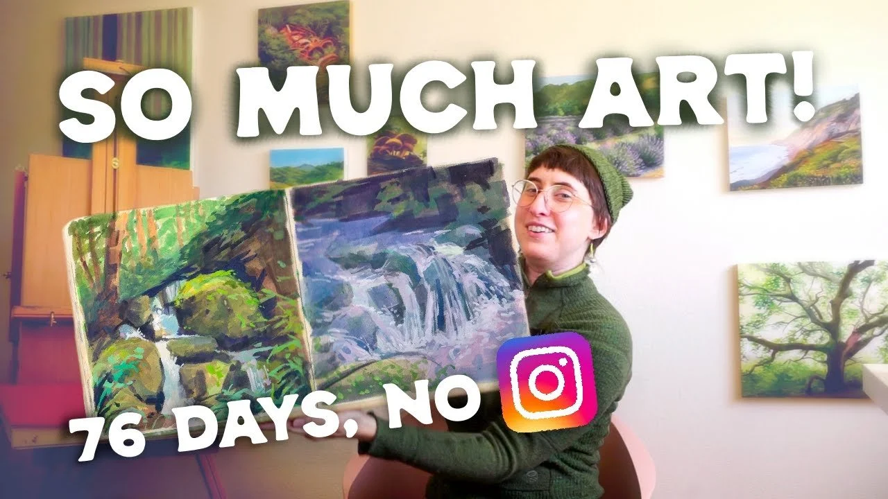 four months, no instagram led to how much art?!