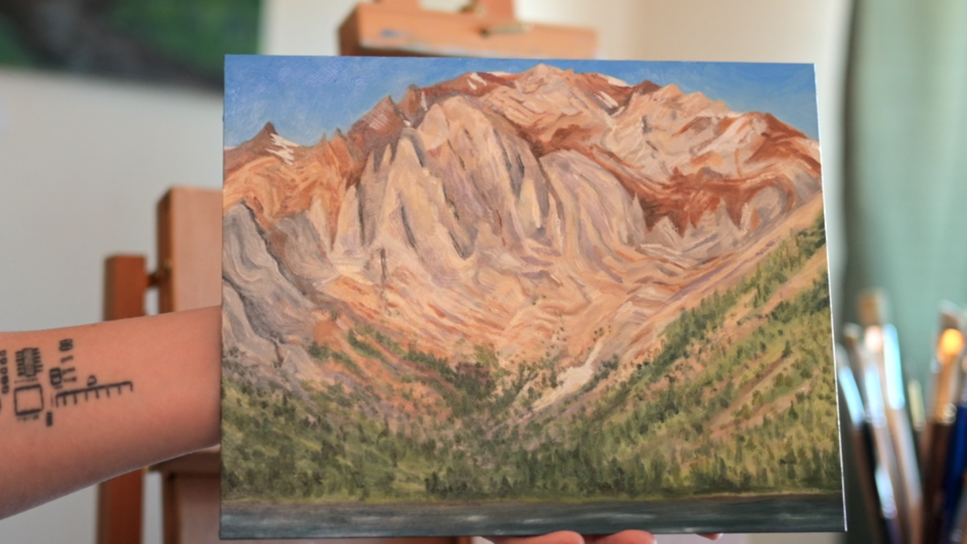 Convict Lake and Laurel Mountain - 8" x 10" Plein Air Oil Painting