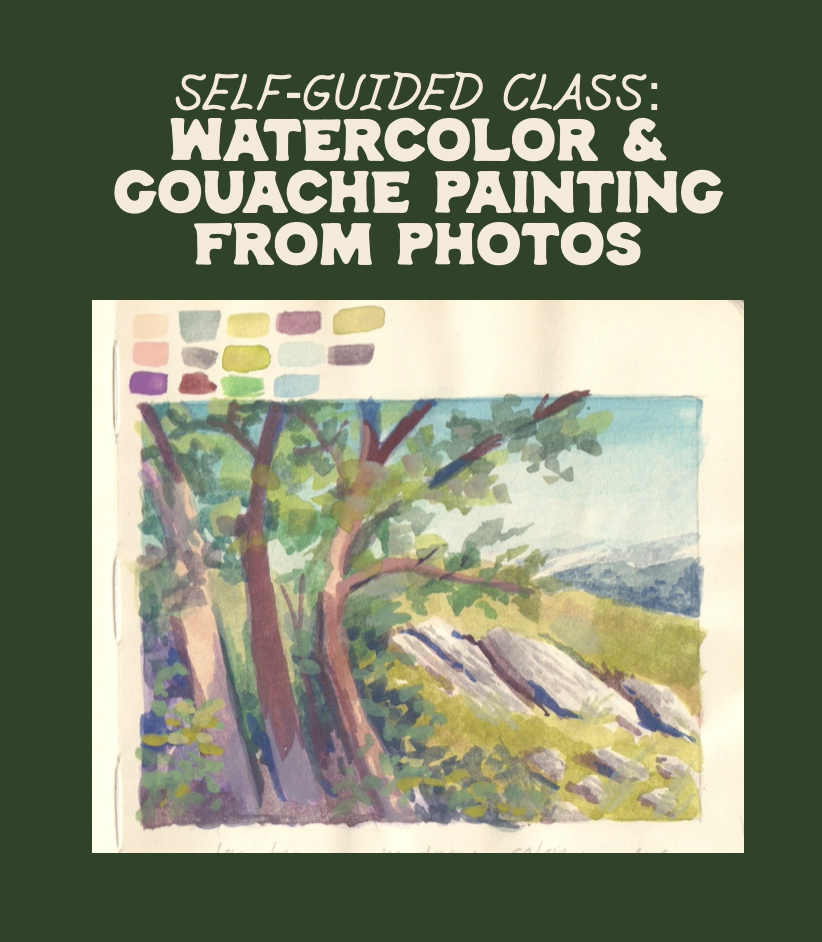 Gouache and Watercolor for Beginners - Self-Guided Class