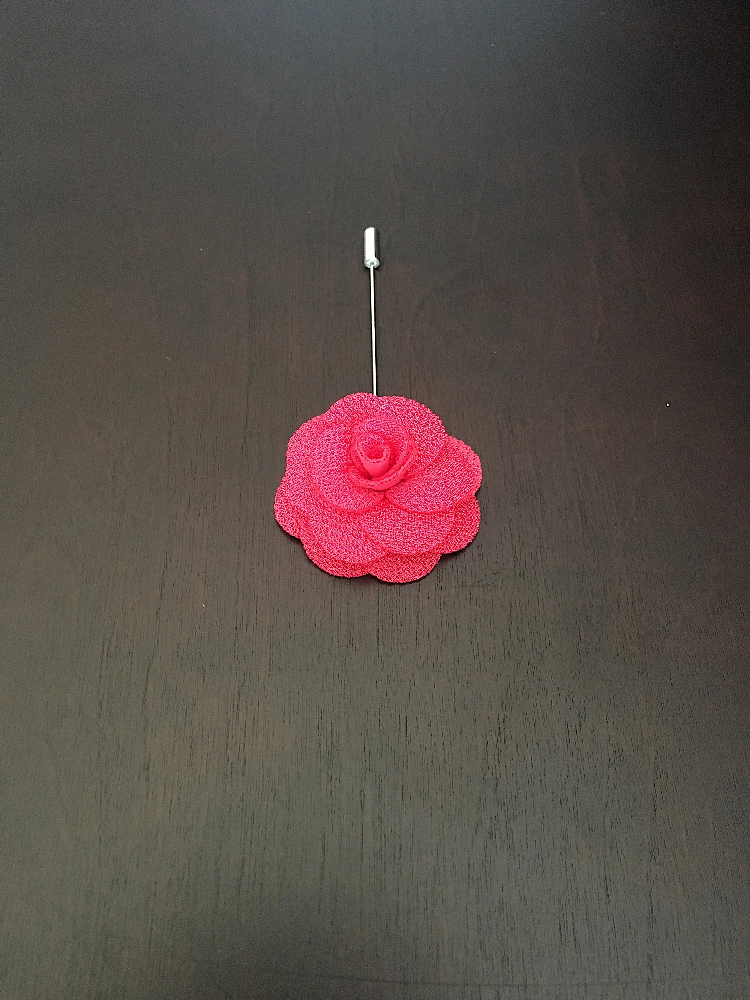 Pink Flower Lapel 