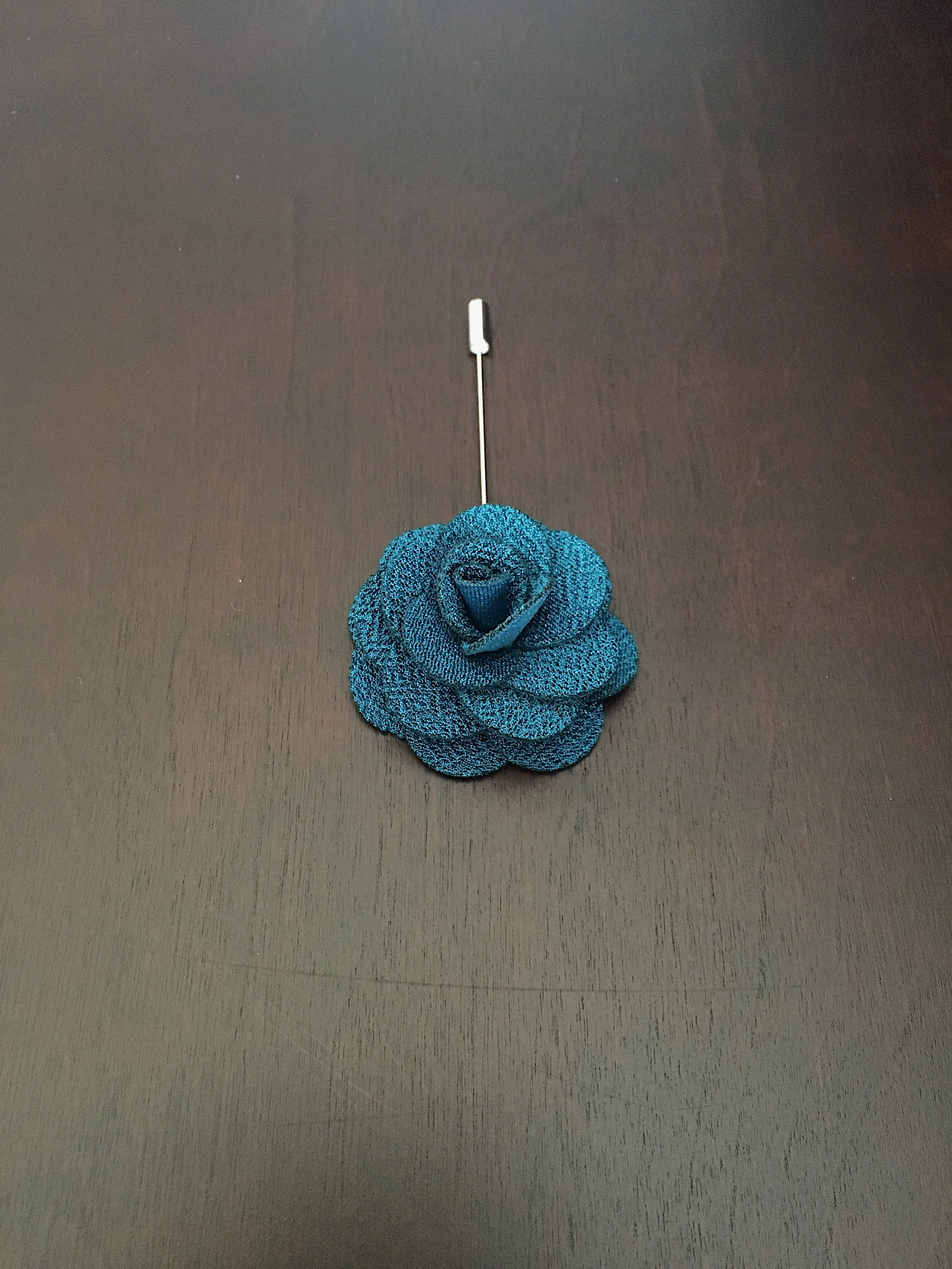 Turquoise Flower Lapel