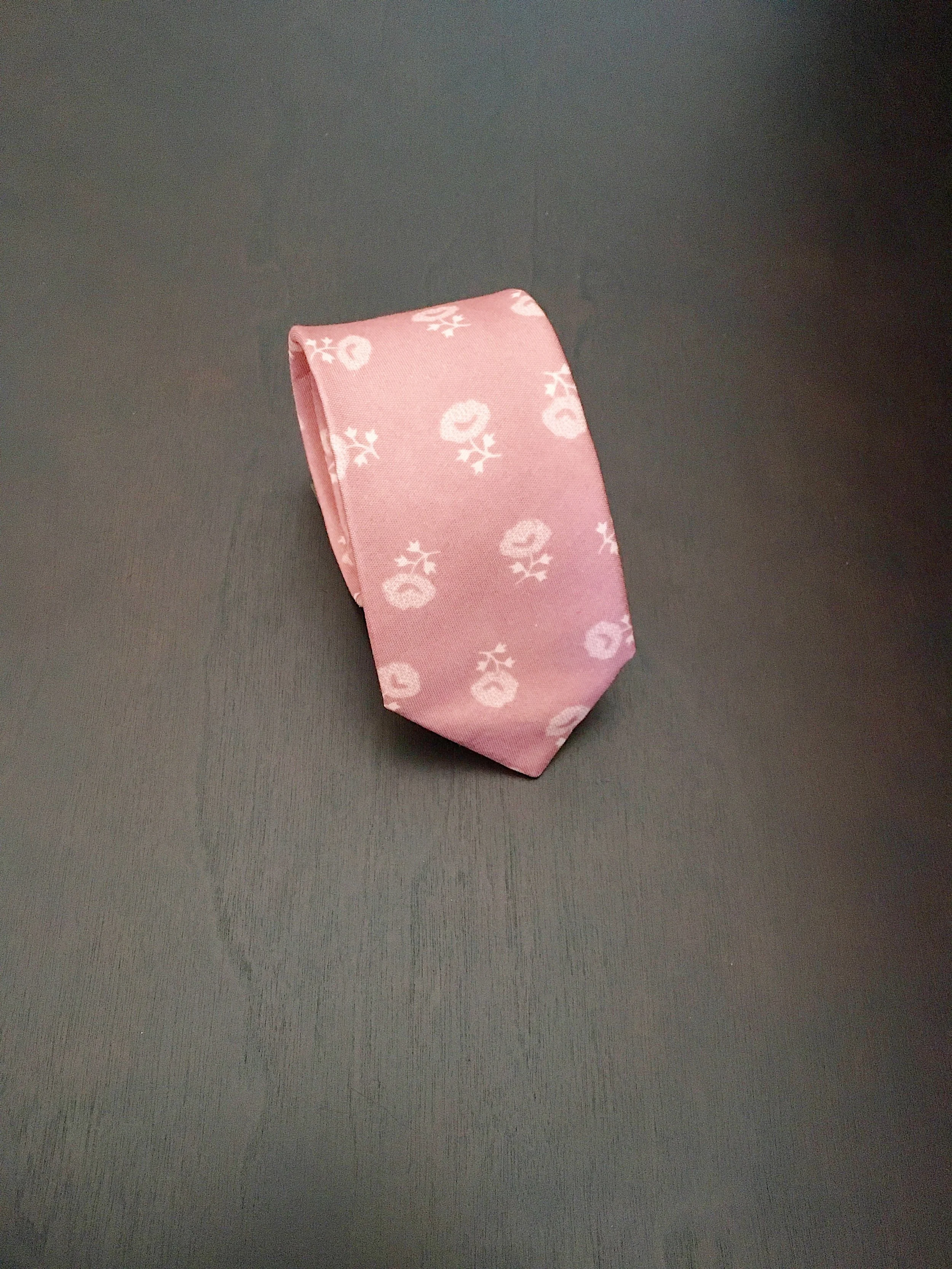 Pink Jaquard Tie