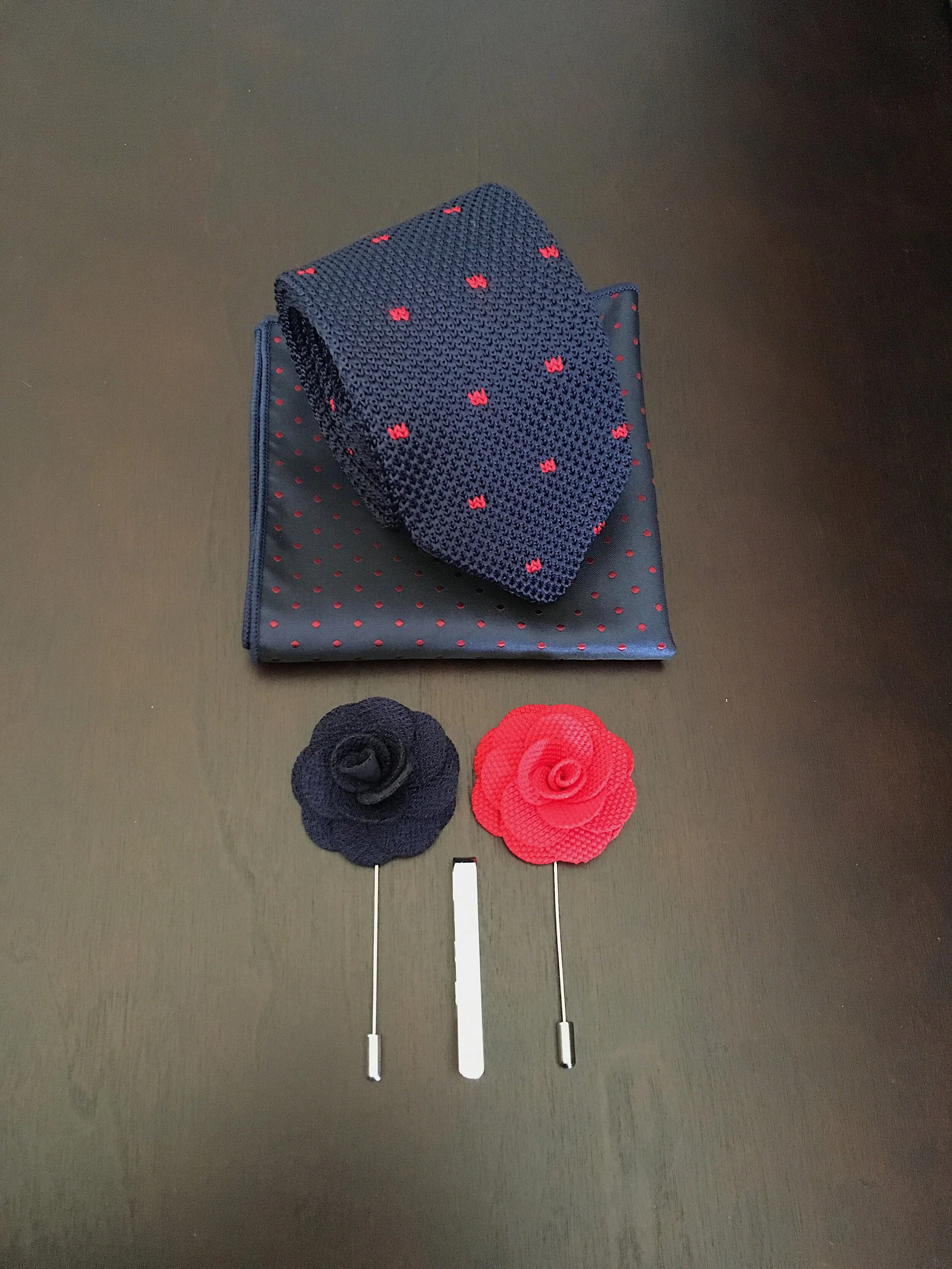 Blue w/ Red Dots Combo 