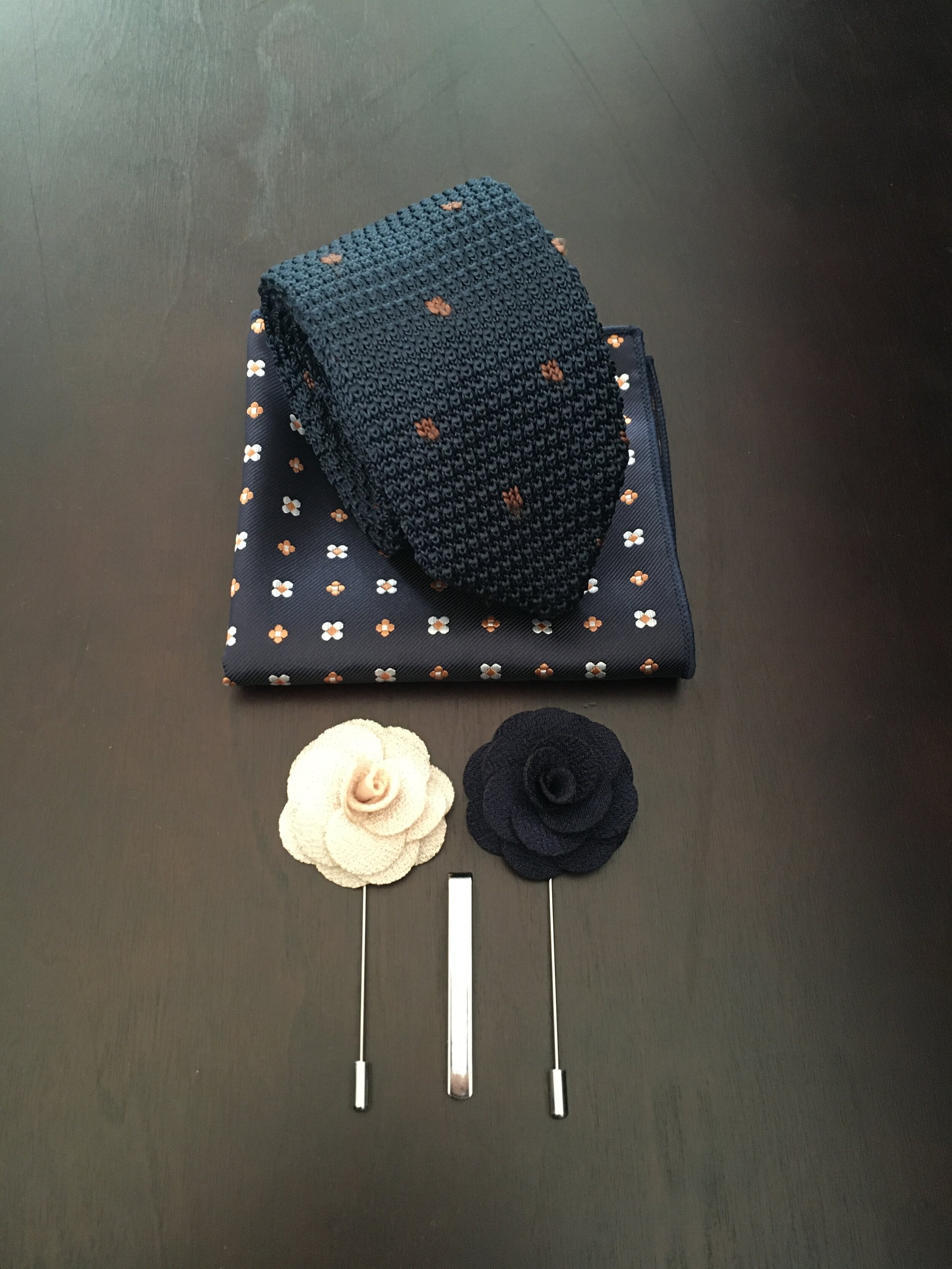 Blue w/ Brown Dots Combo