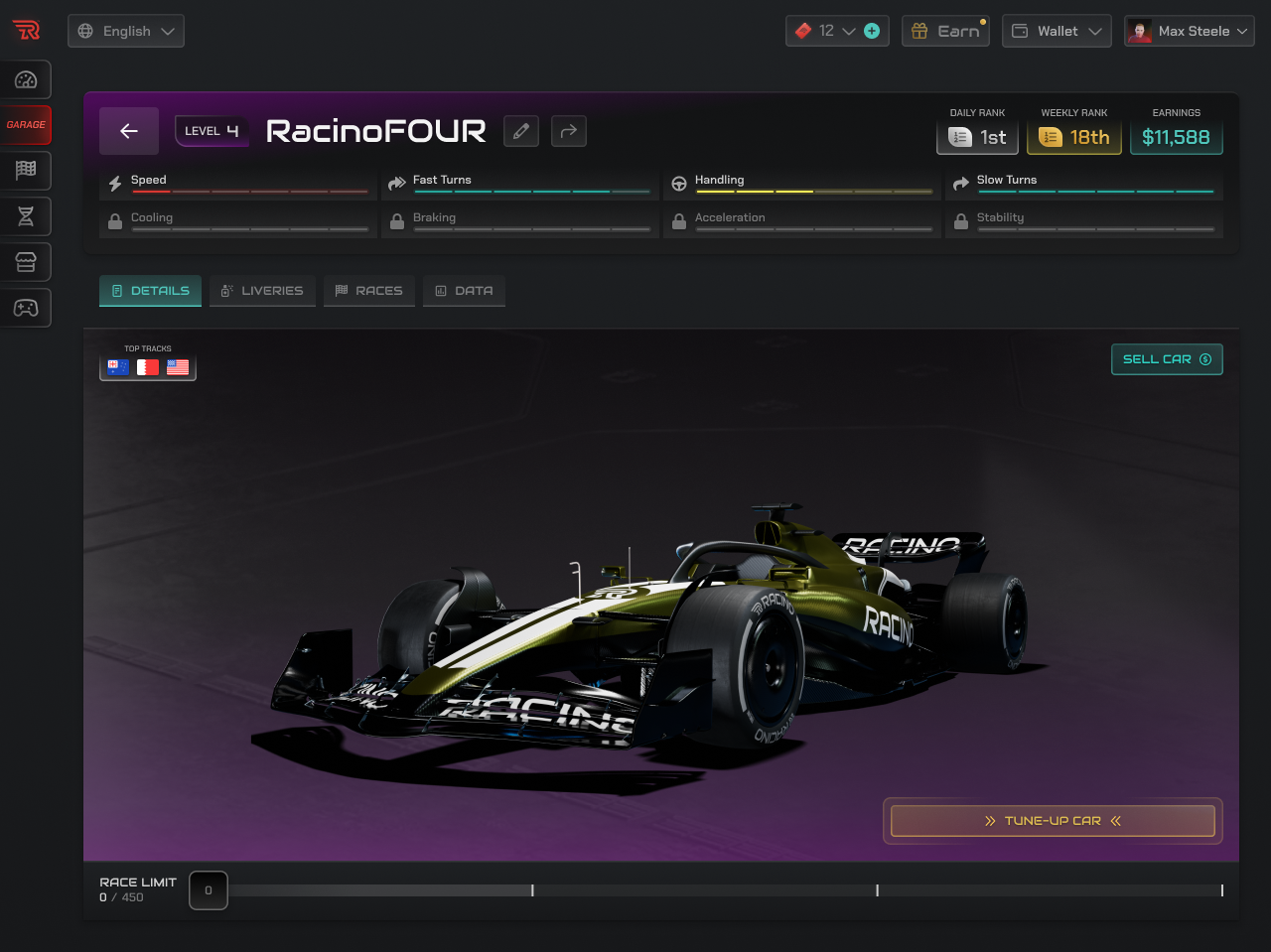 Racino: AI Racing Manager