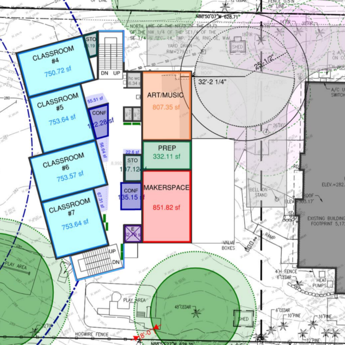 Second Floor of Addition