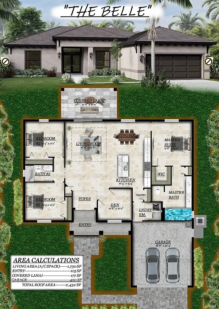  The Belle is a popular home for a reason! It has an elegant look as well as an open and spacious layout! 