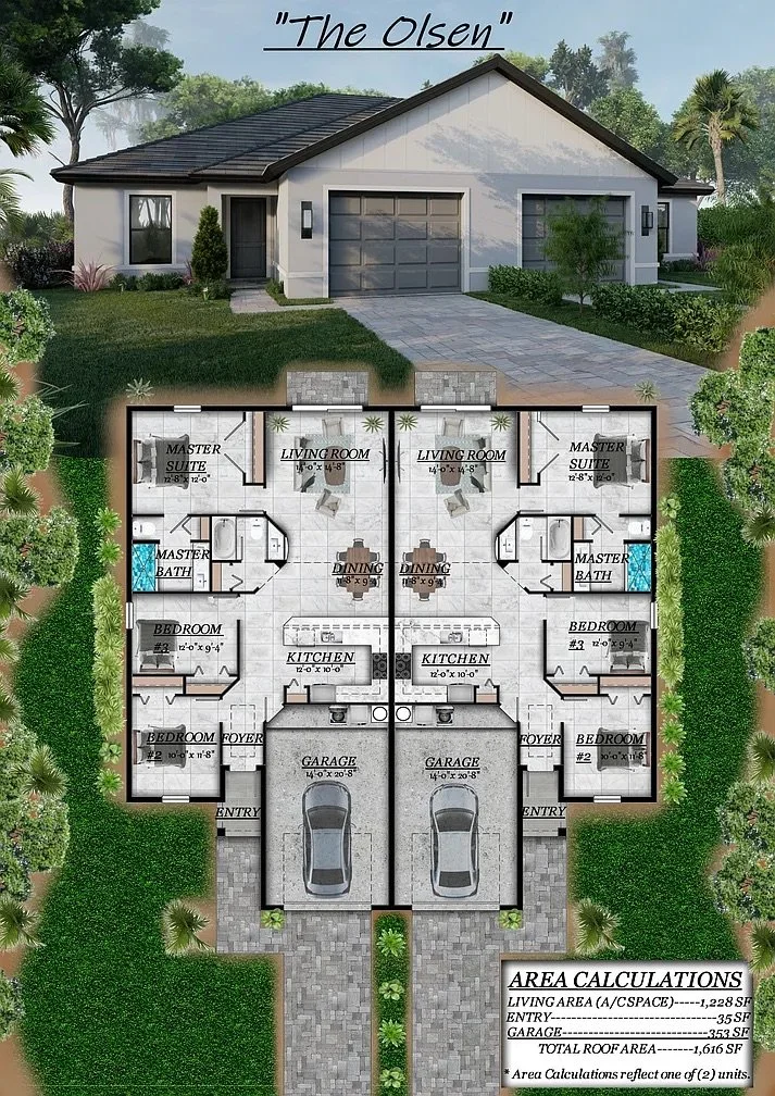  The Olsen is a great investment duplex for SWFL. Start your retirement goals right now! 