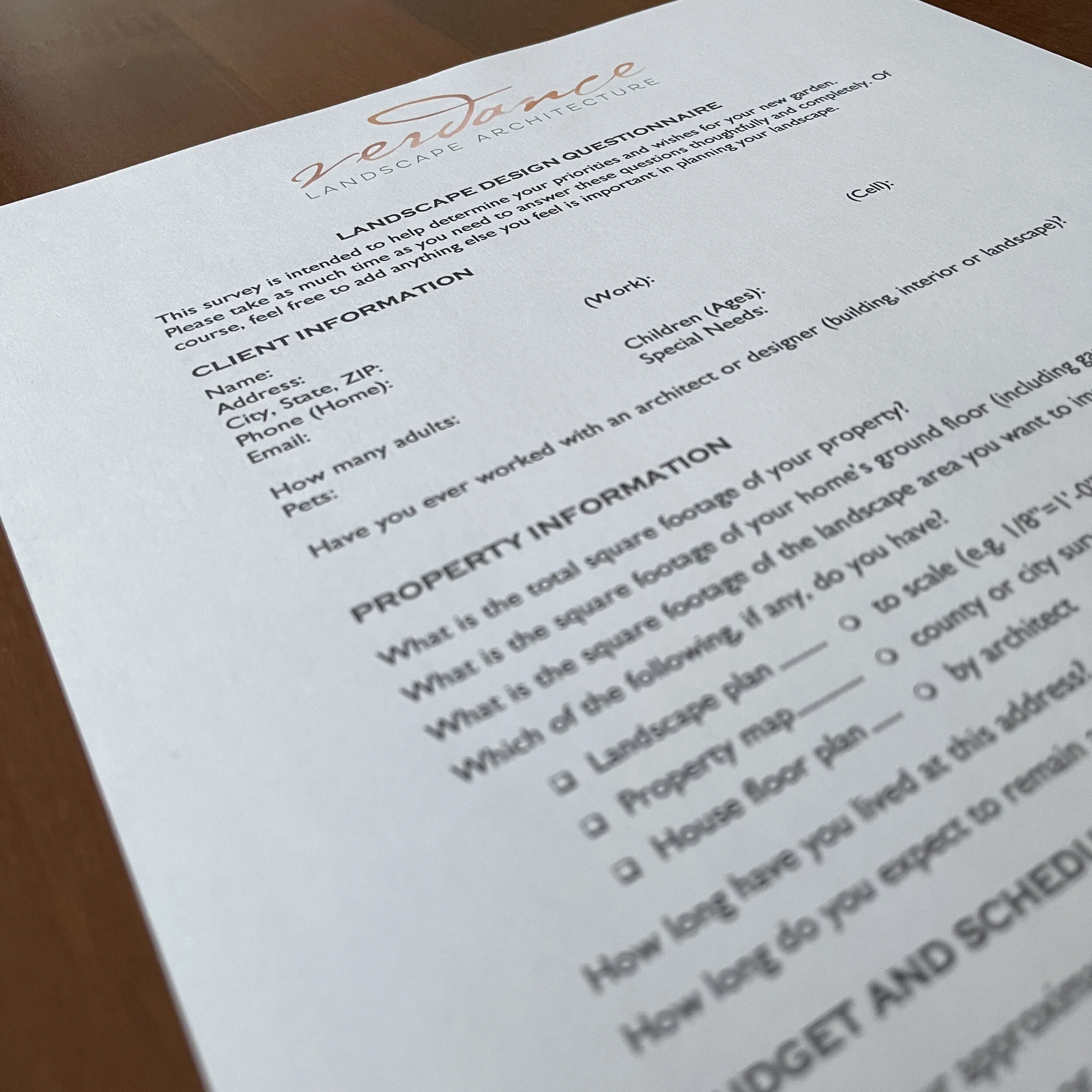 The Landscape Architect’s Process: Prospective Clients