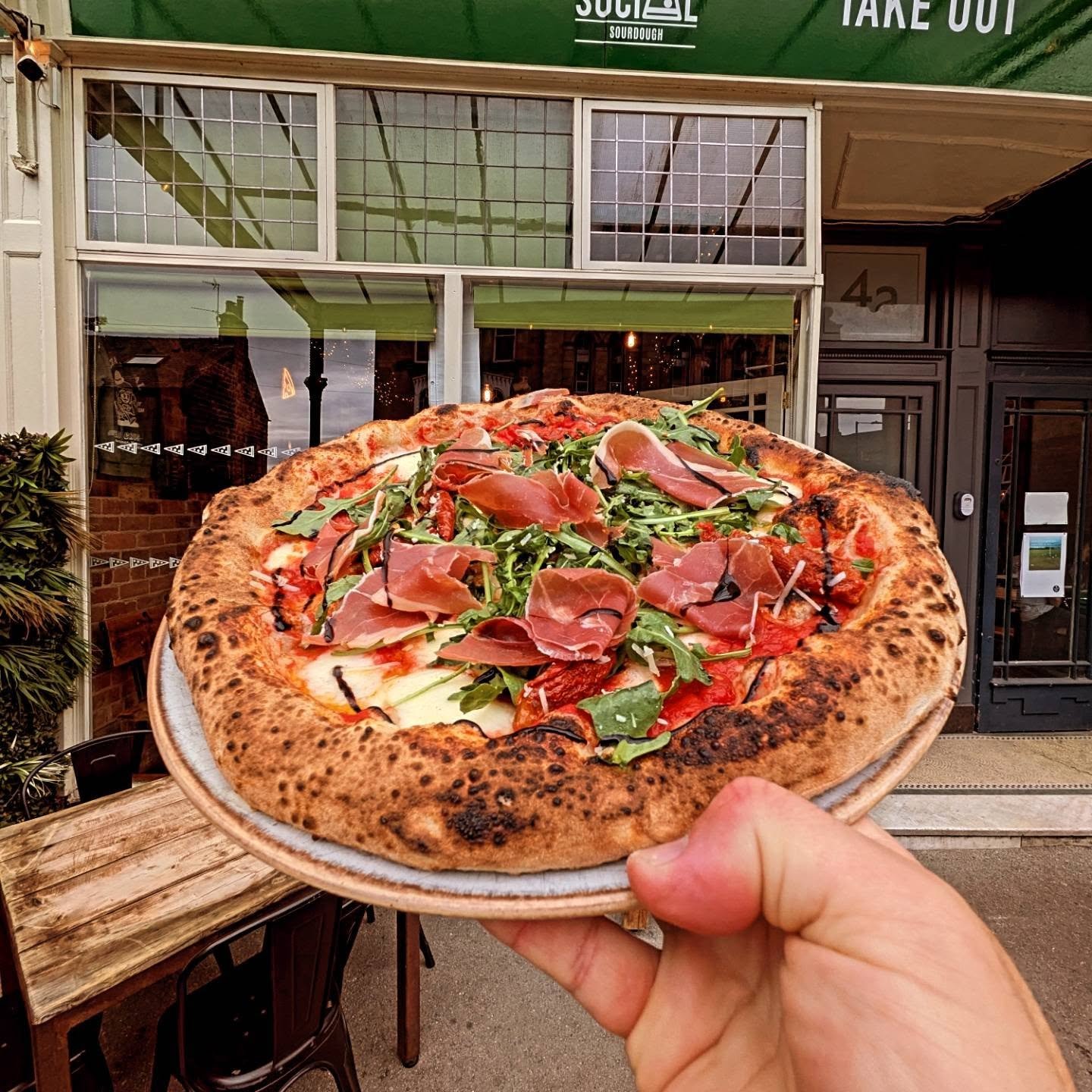 JULY SPECIAL INCOMING 🍕🍕🍕

HERE WE HAVE A SUMMER BANGER

SAN MANZANO TOMMYS
FIOR DI LATTE 
BASIL PECORINO 
SUN-DRIED TOMATO 
PROSCIUTTO 
ROCKET &amp; BALSAMIC GLAZE 

ITS A CRACKER COME ON DOWN AND TRY IT OUT

✌🏻✌🏻✌🏻