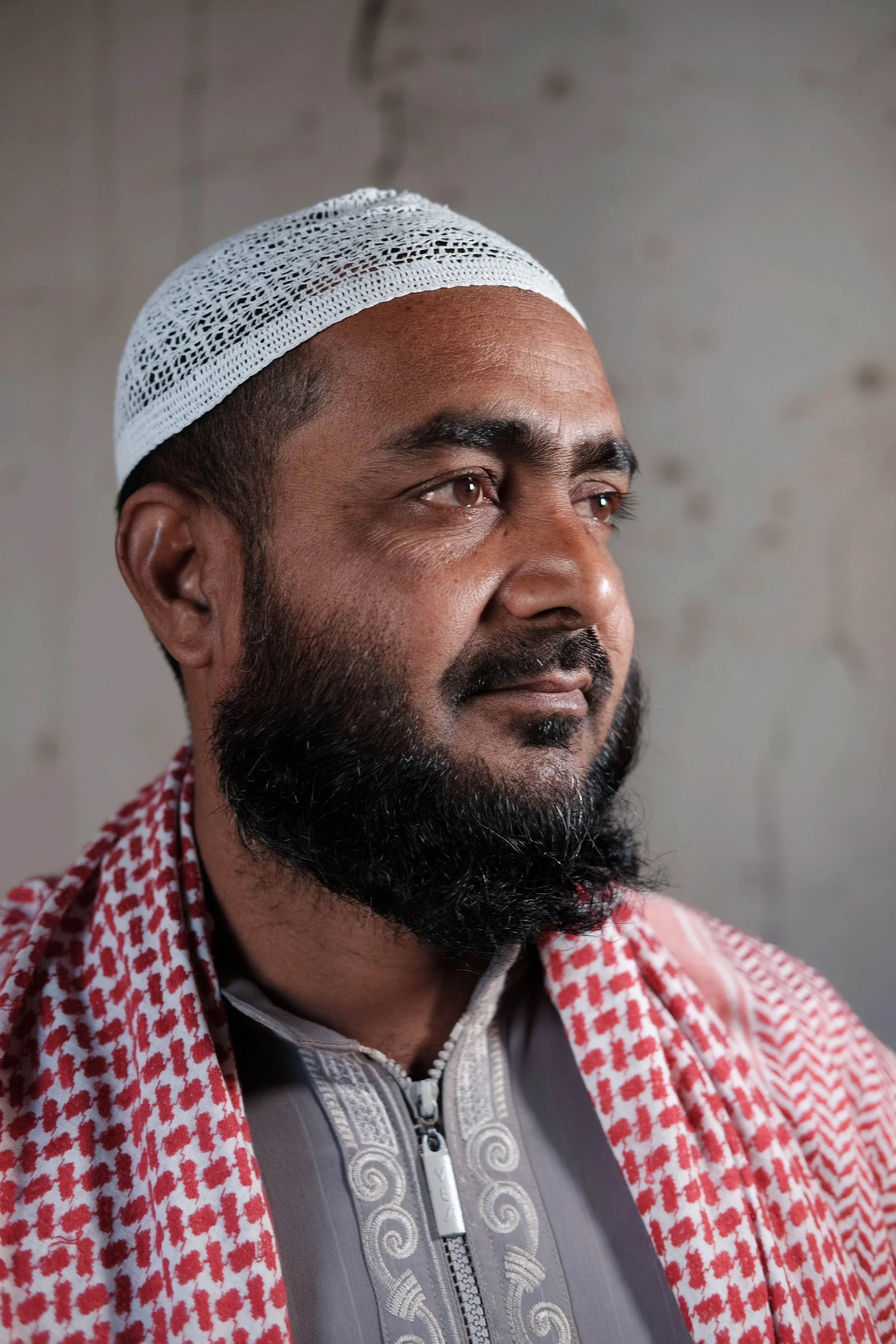 A Bangladeshi migrant worker in Doha.