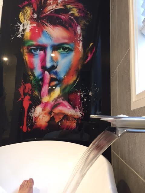 Bathroom Printed Splashback - David Bowie image