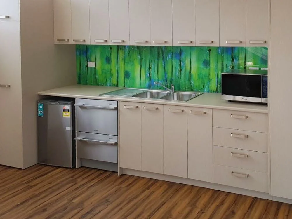 Printed Splashback for Melbourne Office Kitchenette