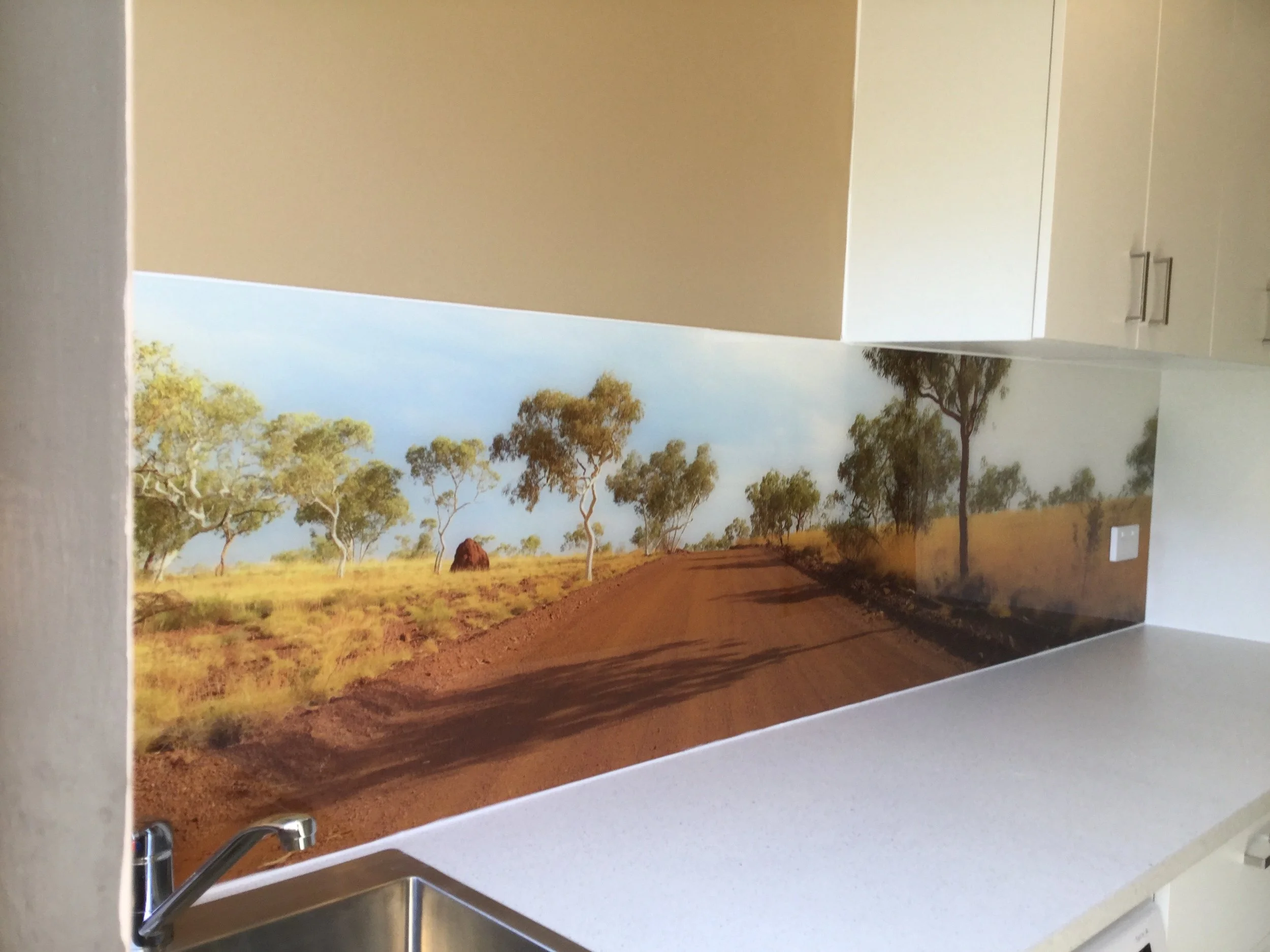 Printed Splashback in Laundry