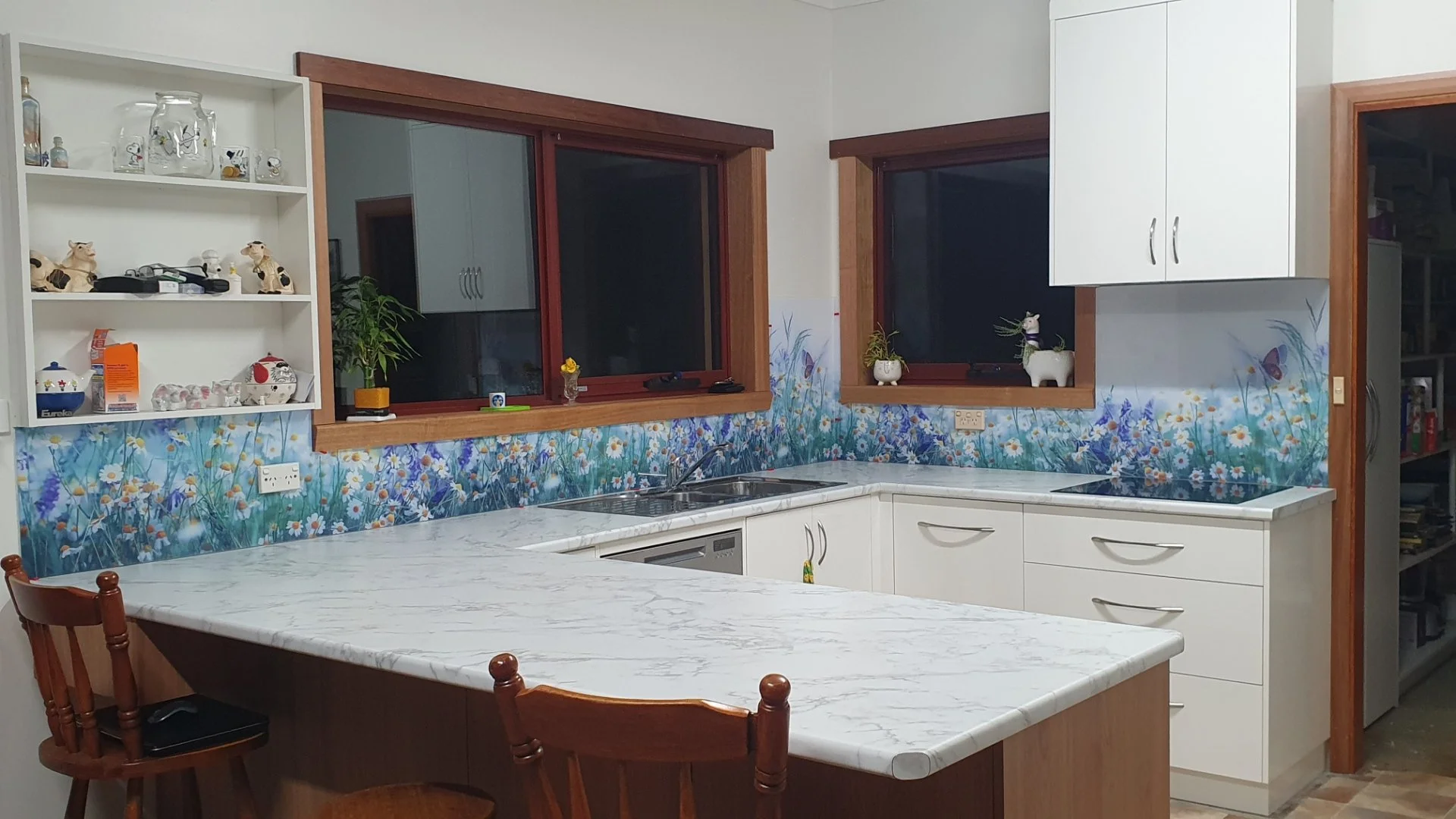 Wildflowers kitchen acrylic splashbacks