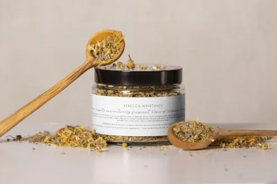 Our beautiful refillable storage jar with 50g of Soothing Bath Tea
