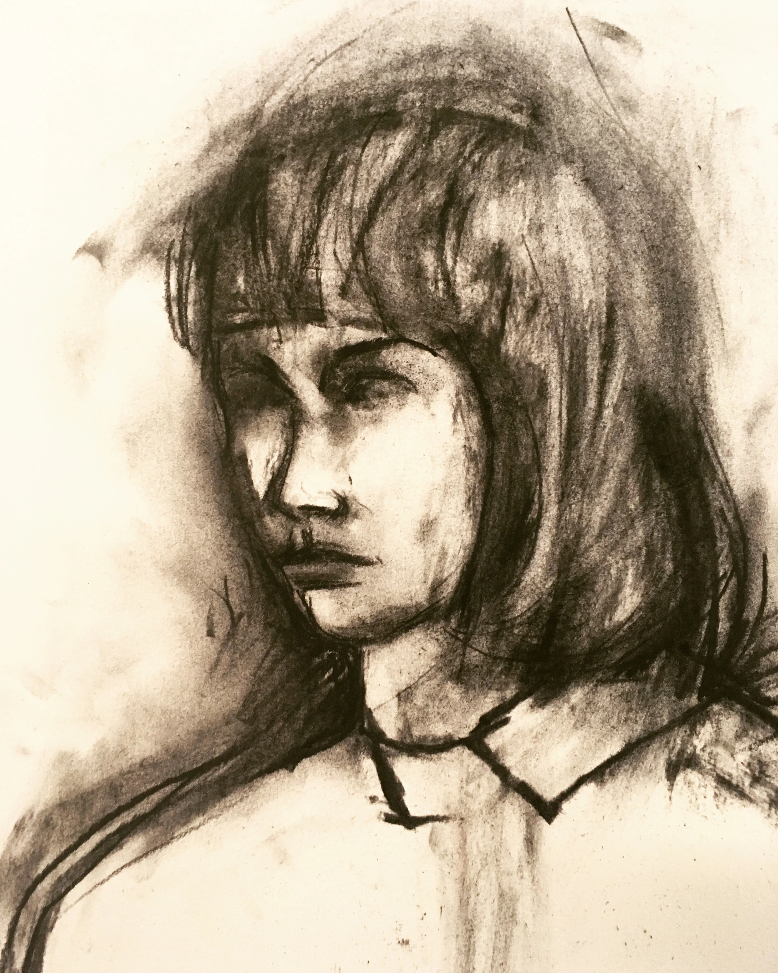 Study Of A Girl's Head, 2020