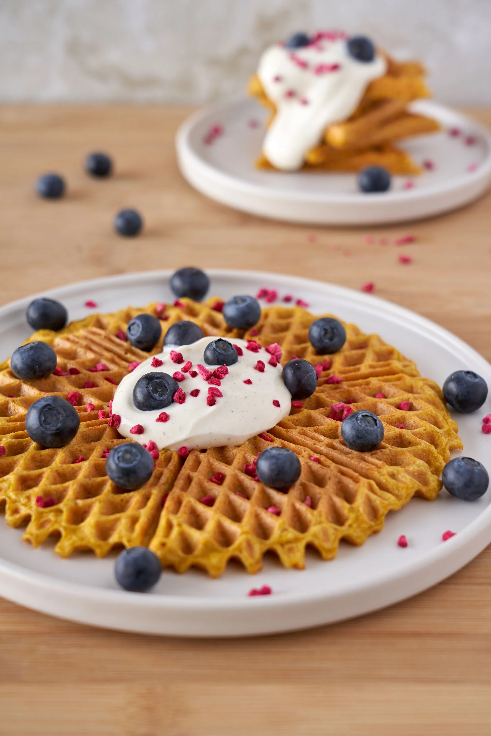 Carrot Cake Waffles