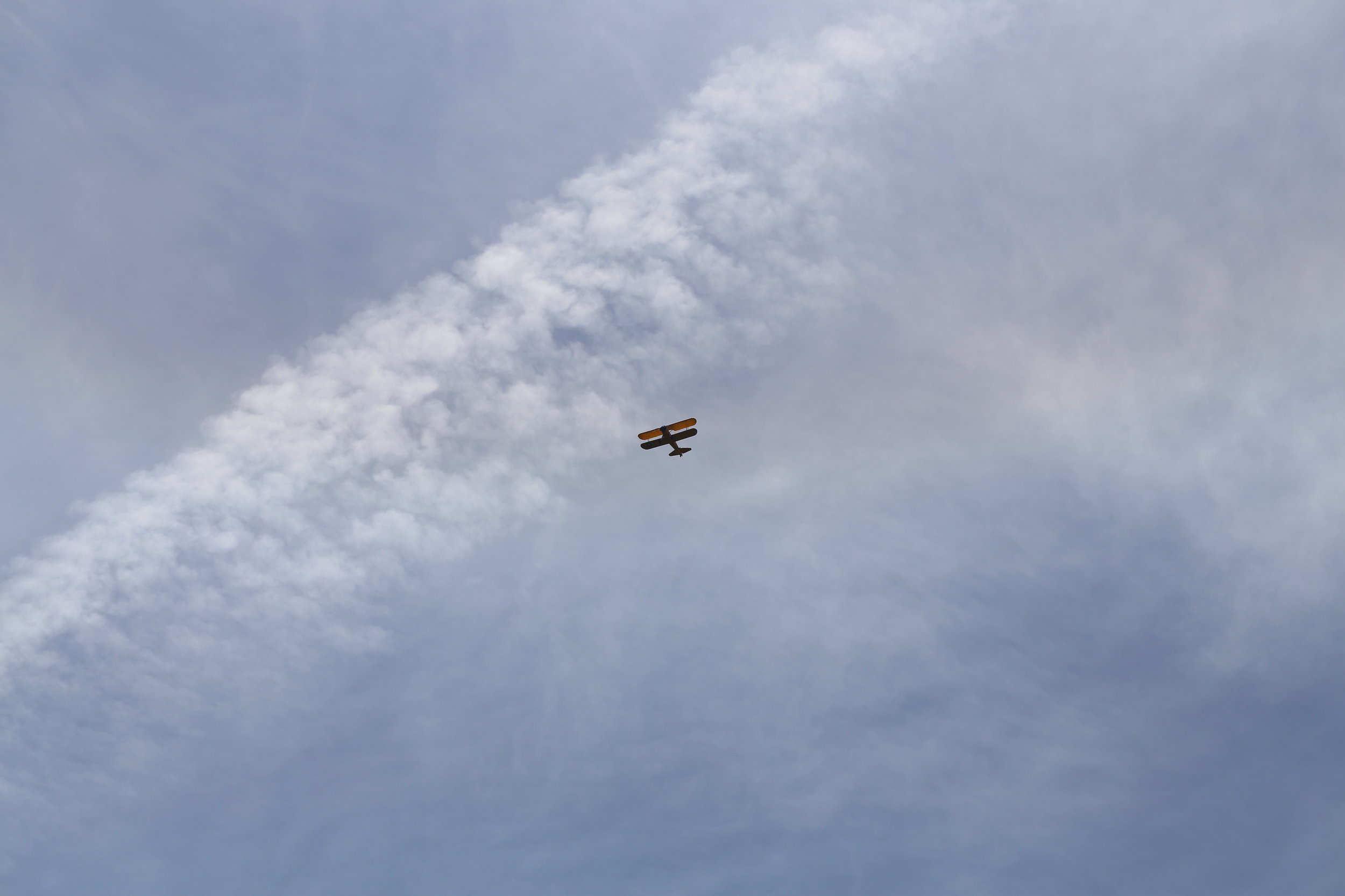 Plane in the Clouds