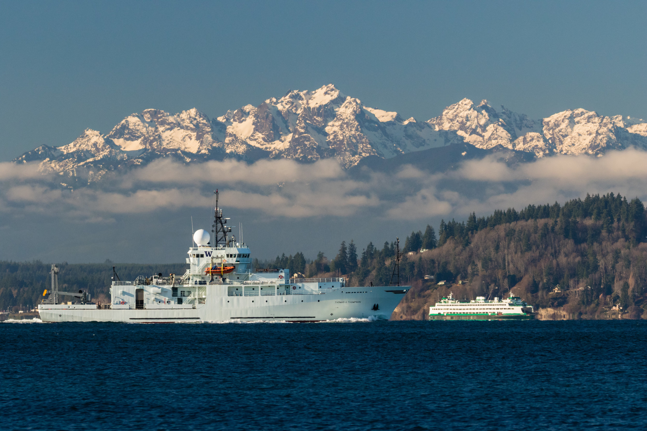 UW Research Ship in Puget Sound.  WA