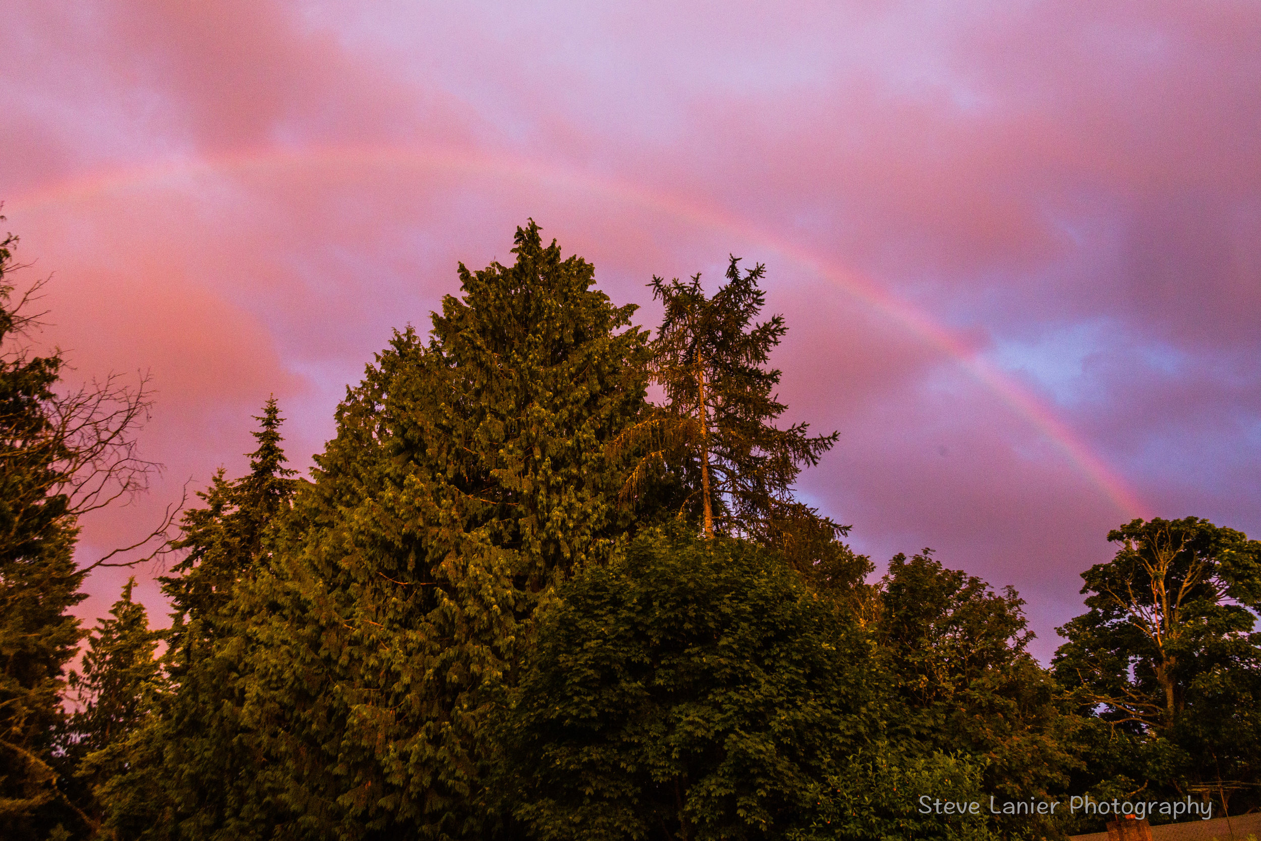 Rainbow in Evening.  Edmonds, WA.