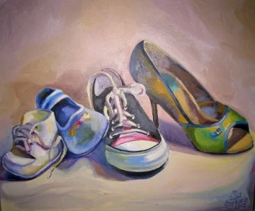 Ava's Steps, oil on canvas, 2005