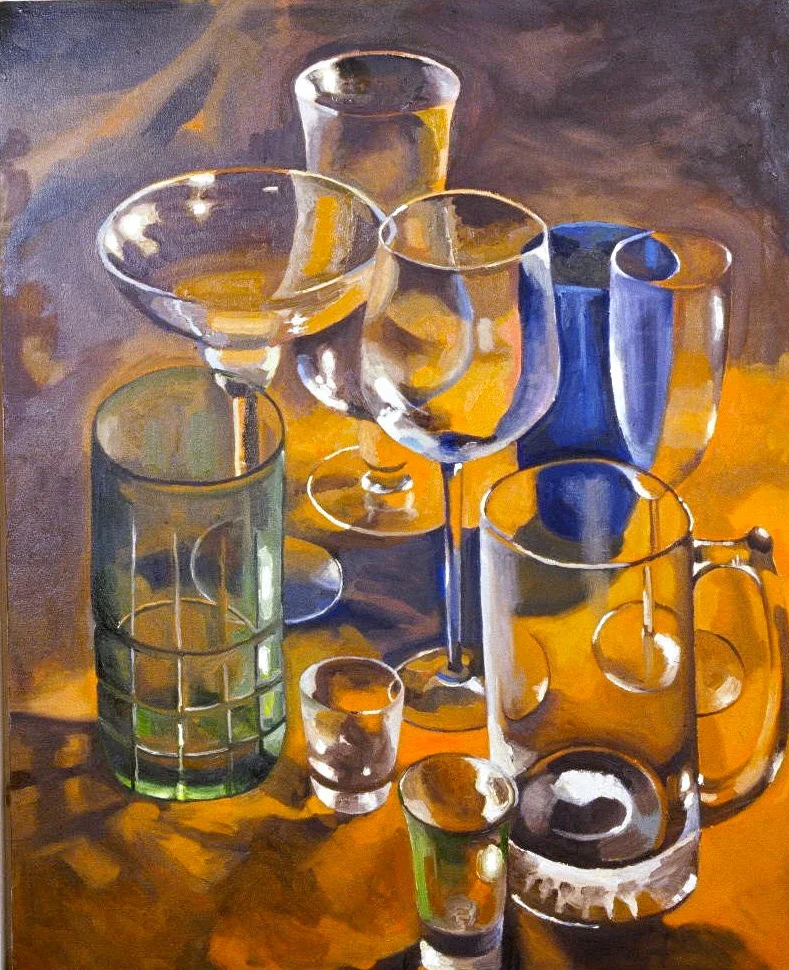Reflections, oil on canvas, 2002