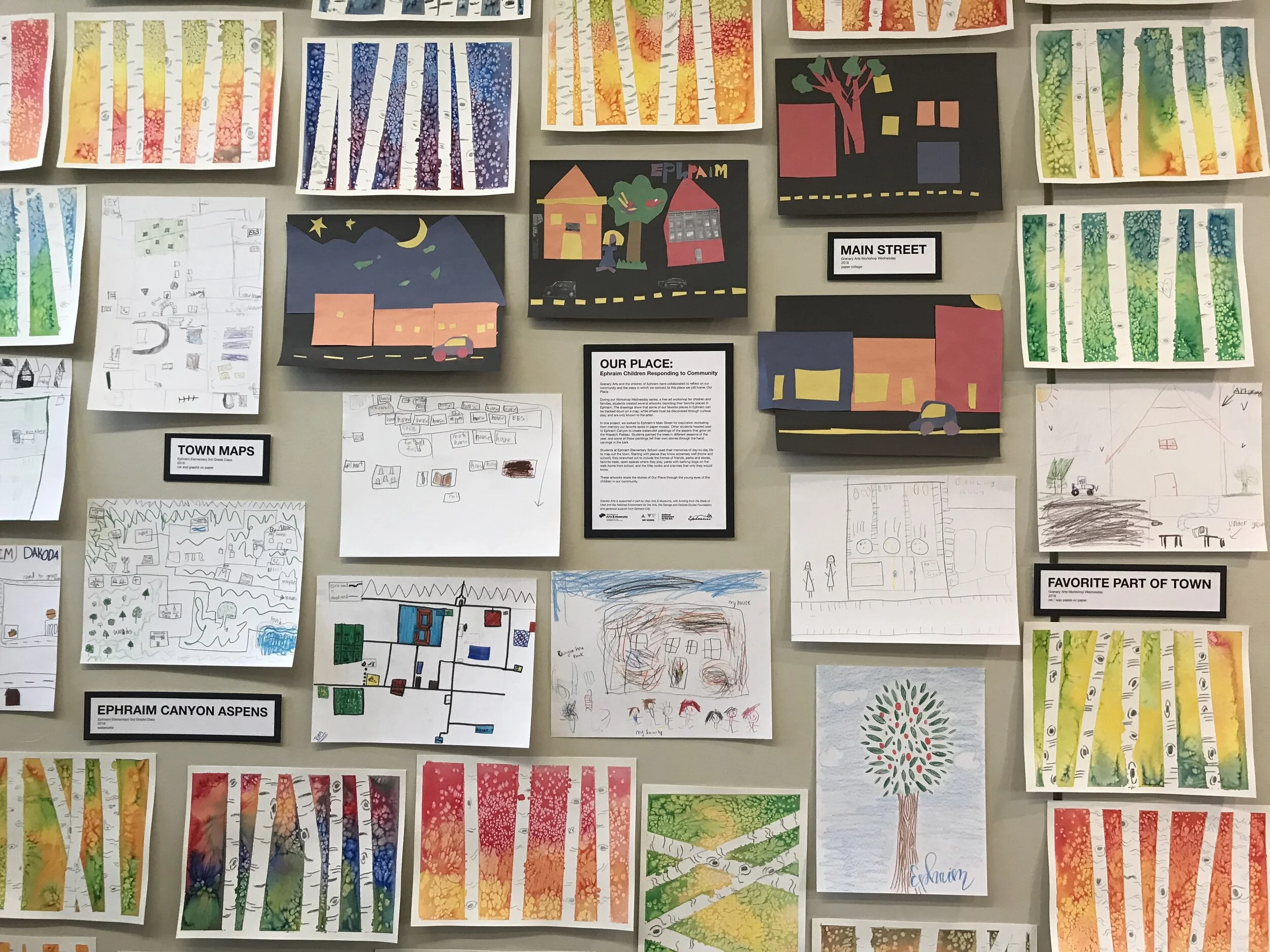  Art in Ephraim Public Library / Our Place: Ephraim Children Responding to Community
