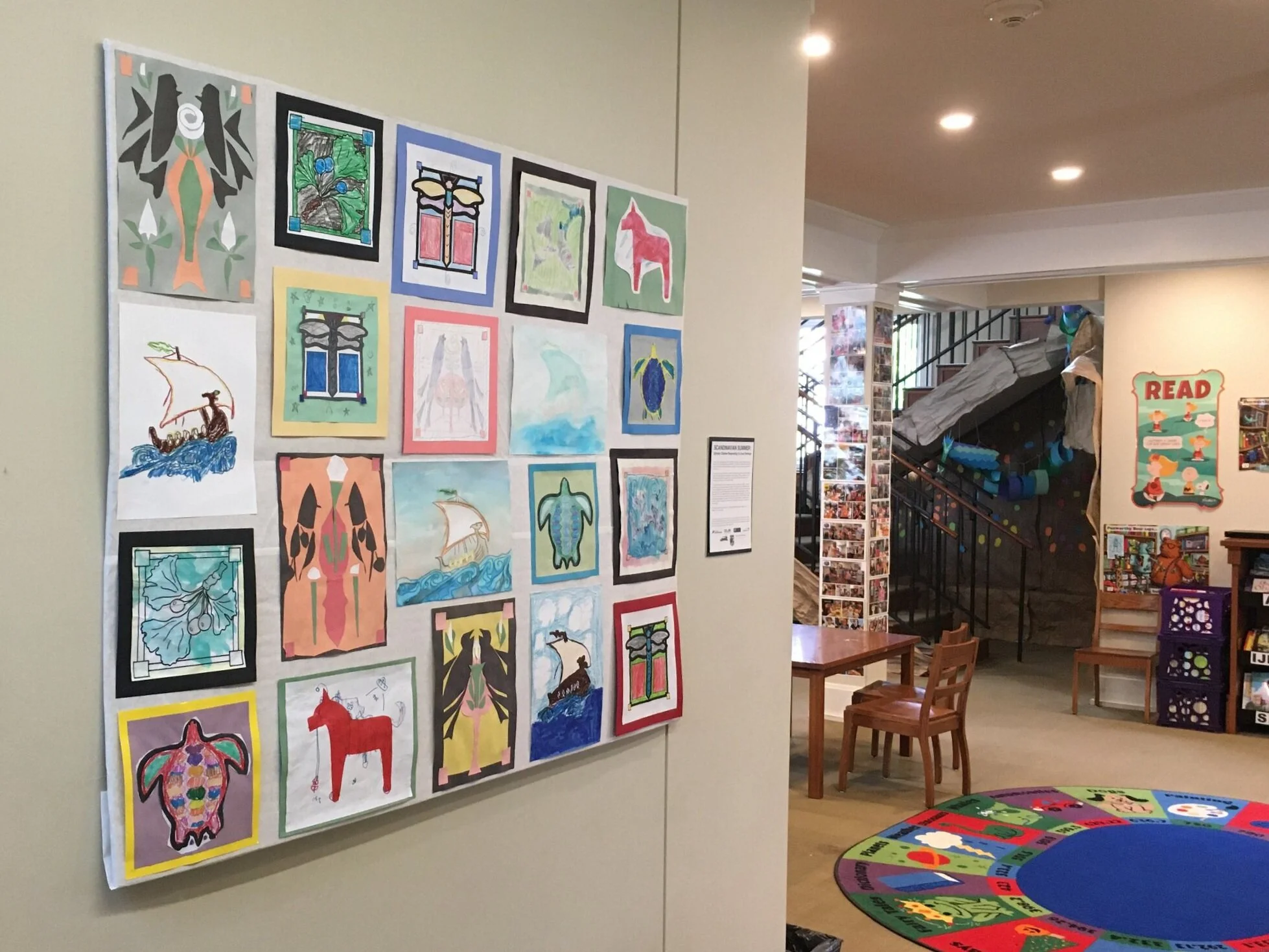 Art in Ephraim Public Library / Scandinavian Summer: Ephraim Children Responding to Local History 
