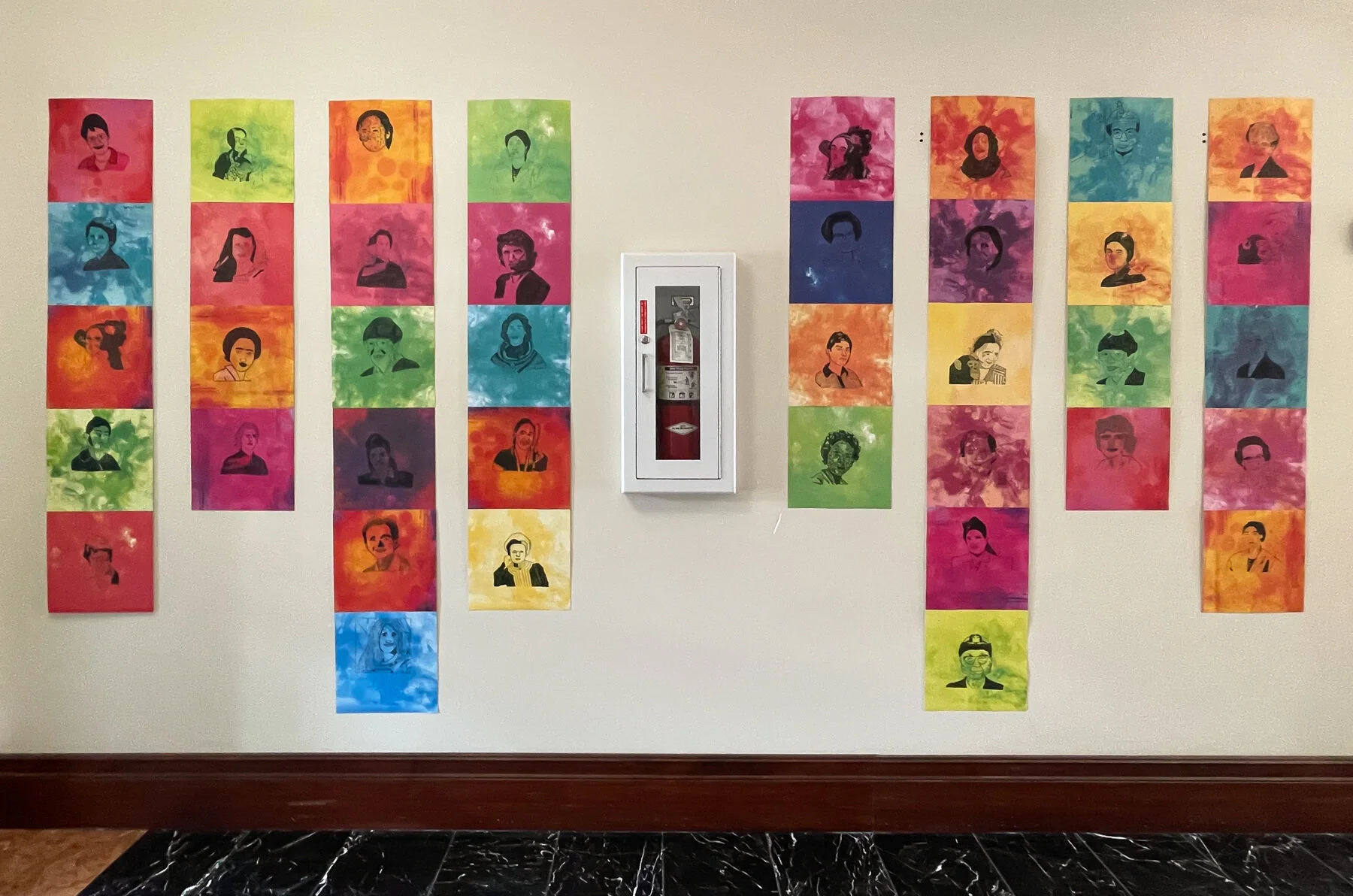 Art in Ephraim City Hall / Celebrating Women: Ephraim Children Responding to the Work In Progress Mural