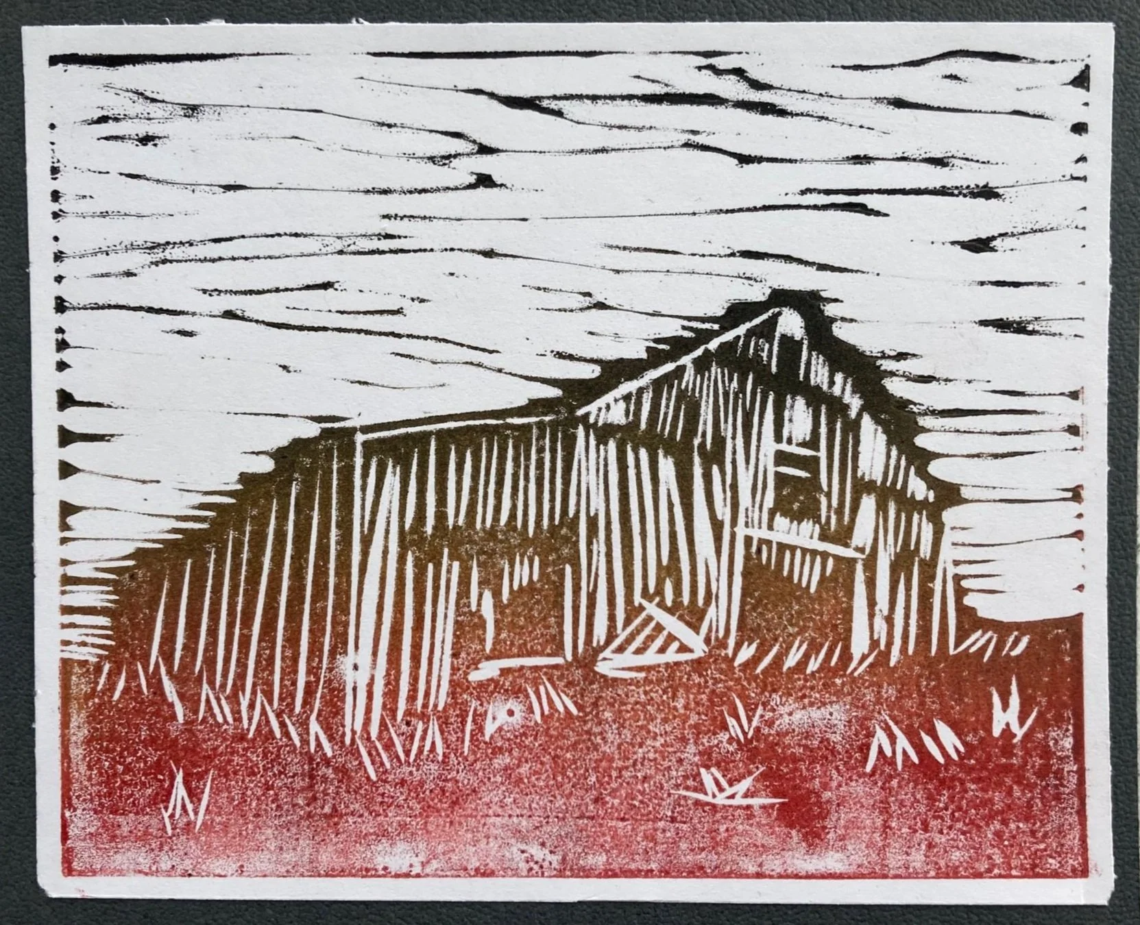 Free Art Workshops for All / Relief Printed Barns + Scandinavian Painting