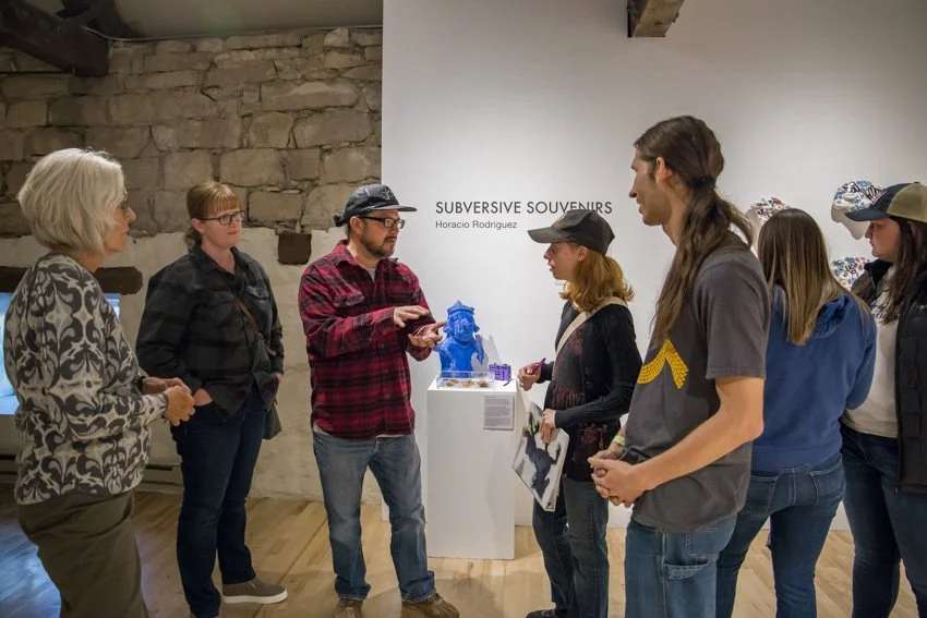 Granary Arts Interior Upper Gallery Horacio Rodriguez %22Subversive Souvenirs%22 Reception-8.jpg