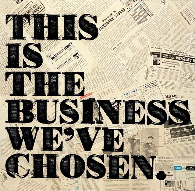 &quot;This is the Business We've Chosen (Forbes Magazine)&quot;, a mixed media piece by Mister E (@mister_e) is on view now in the Breaking News exhibition.  There is still time to see Mister E's work, along with new work by King Saladeen (@kingsalad