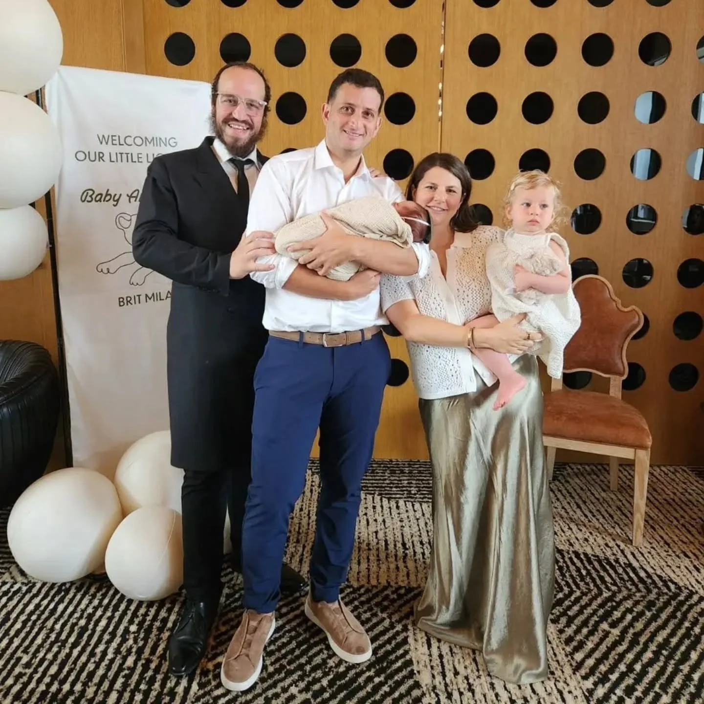 A big Mazal tov to Daniel and Jordana on the beautiful Bris of Lavi Harel! May you raise him with much happiness health and Nachat! ❤️