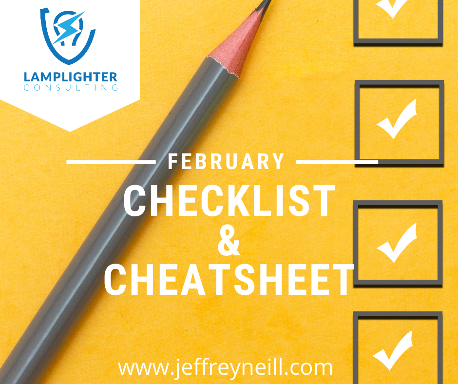 February 2024 Checklist & Cheatsheet