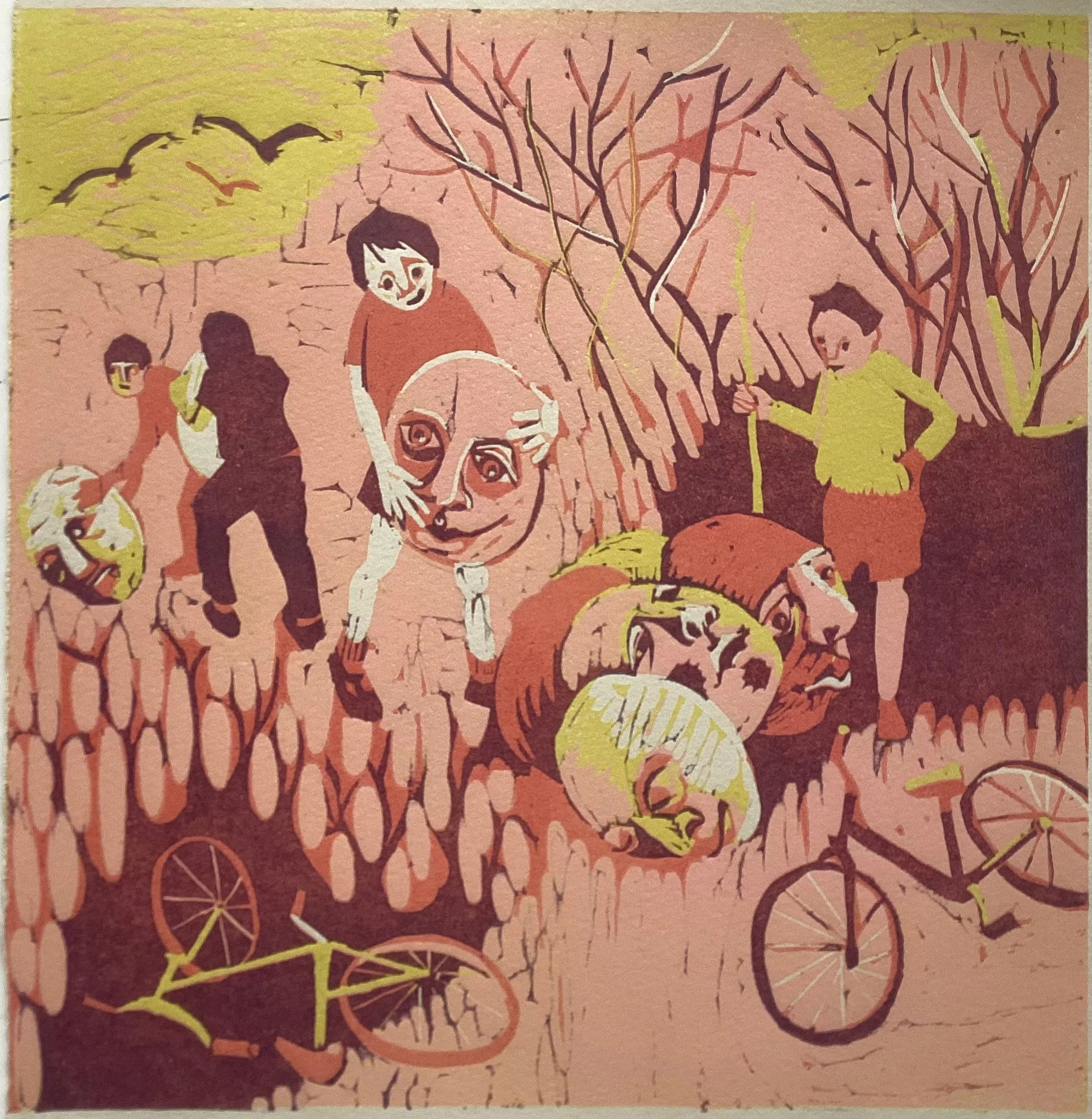 Head Collectors linocut and .jpg