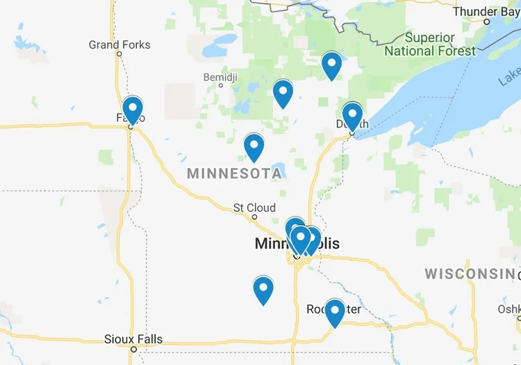 Mn Dhs Rrs Map Minnesota — NEXT Distro