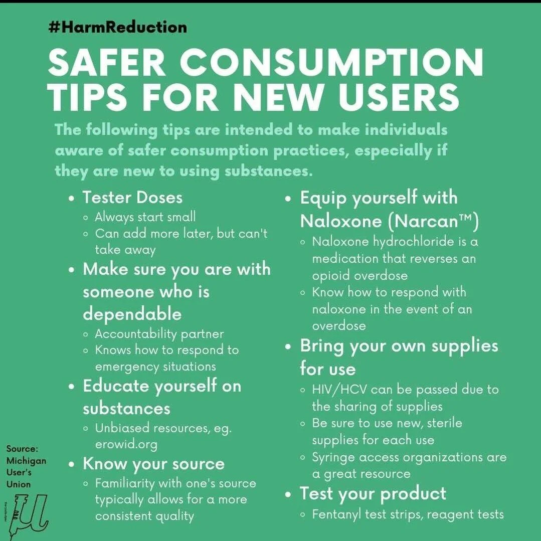 Safer Consumption tips for New Users