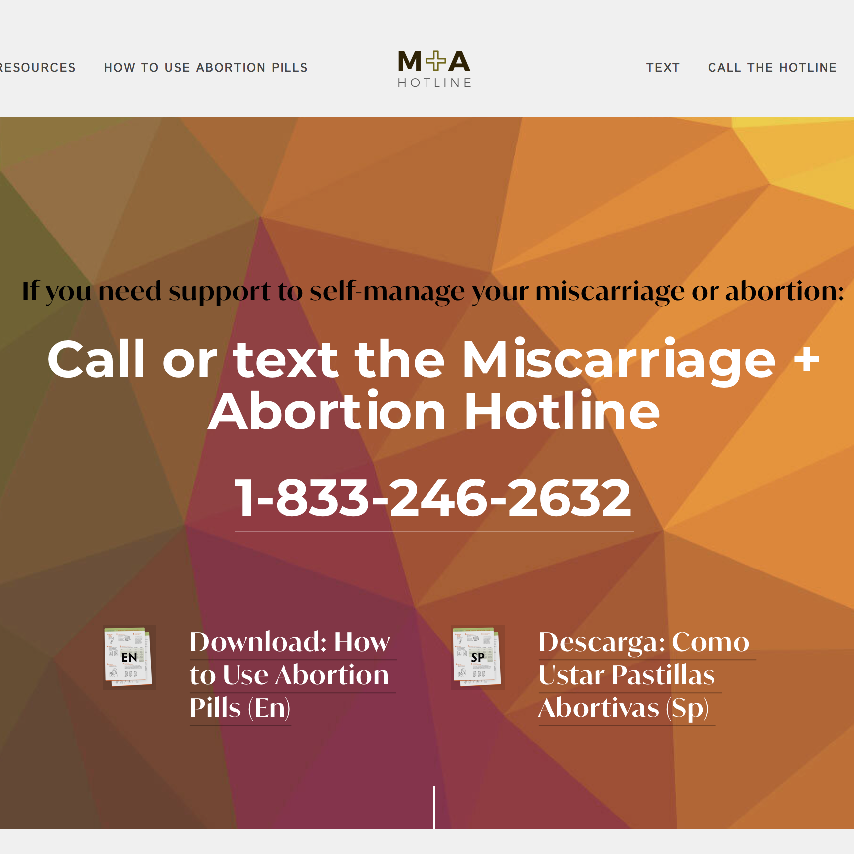 Miscarriage + Abortion Hotline