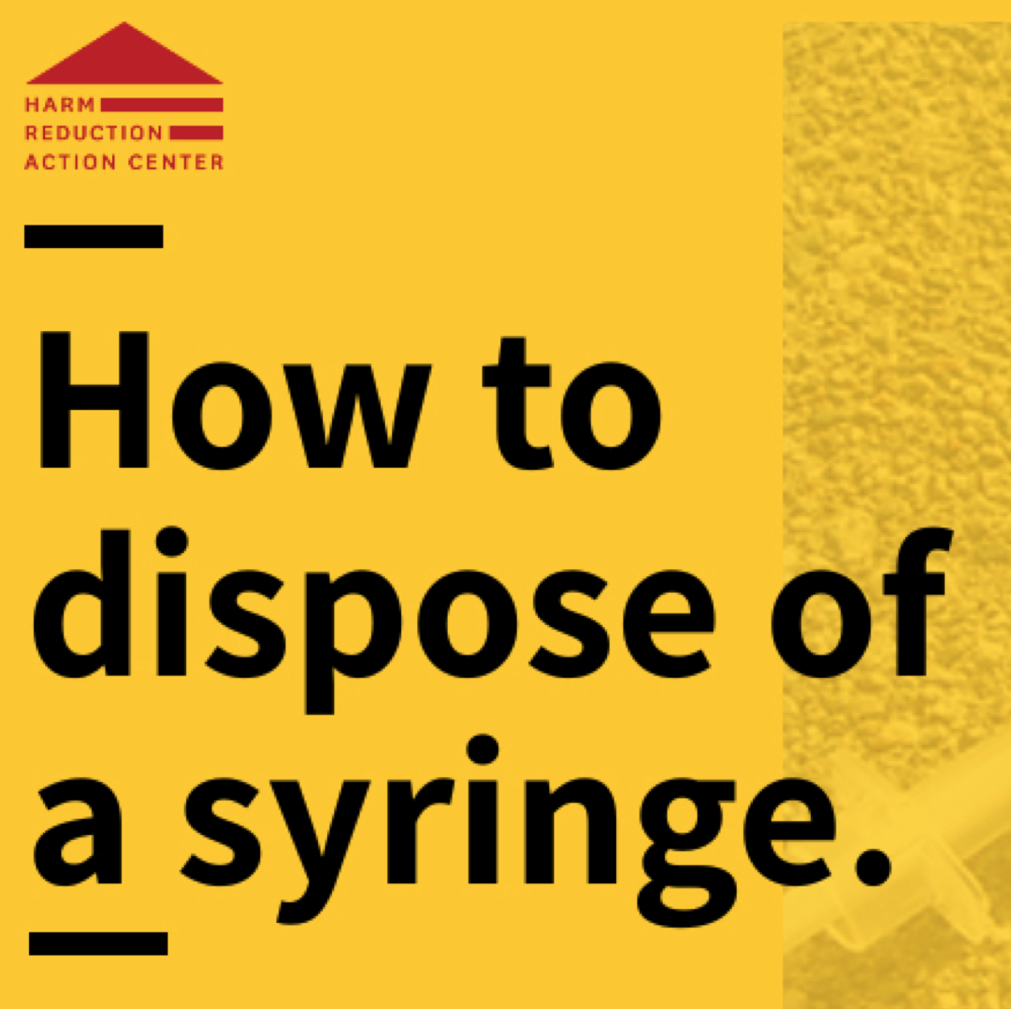 How to Dispose of a Syringe