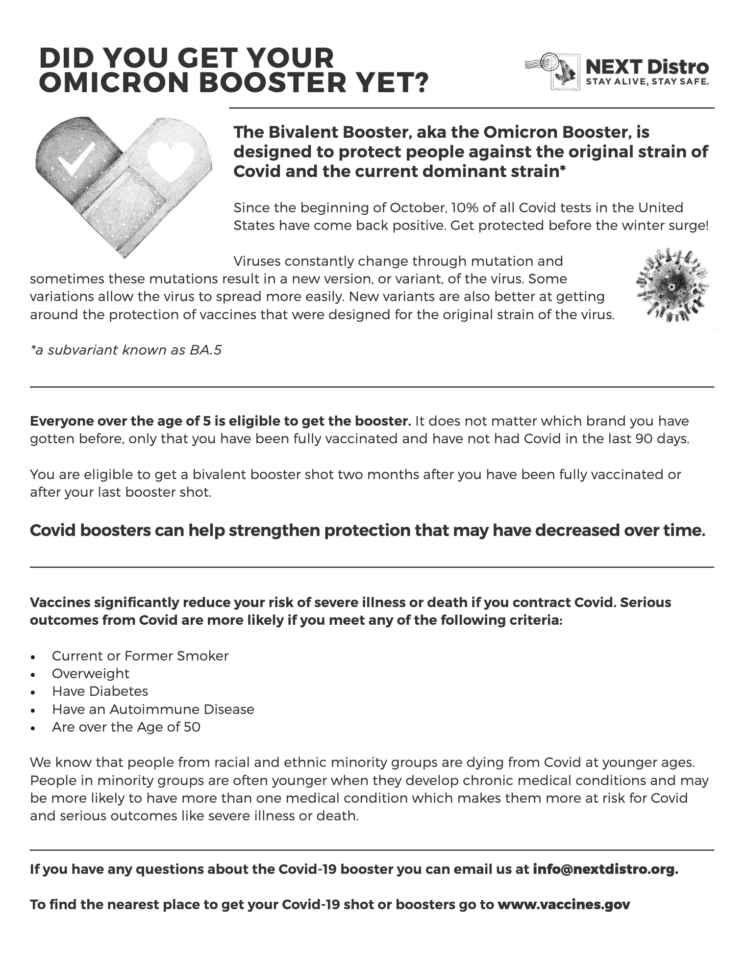 Bivalent Booster: Did you get your Omicron Booster yet? 